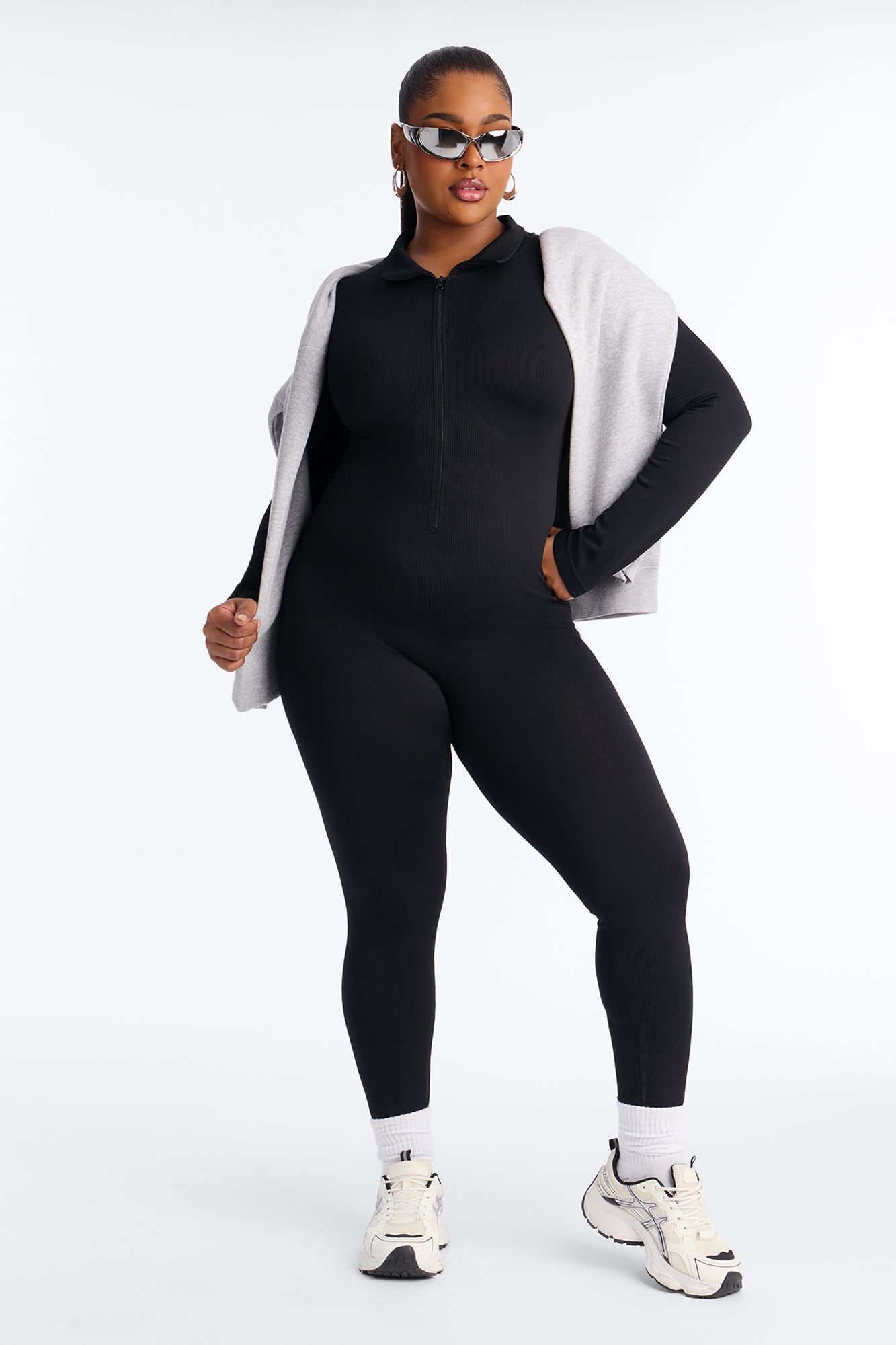 Emaline Seamless Jumpsuit - Black
