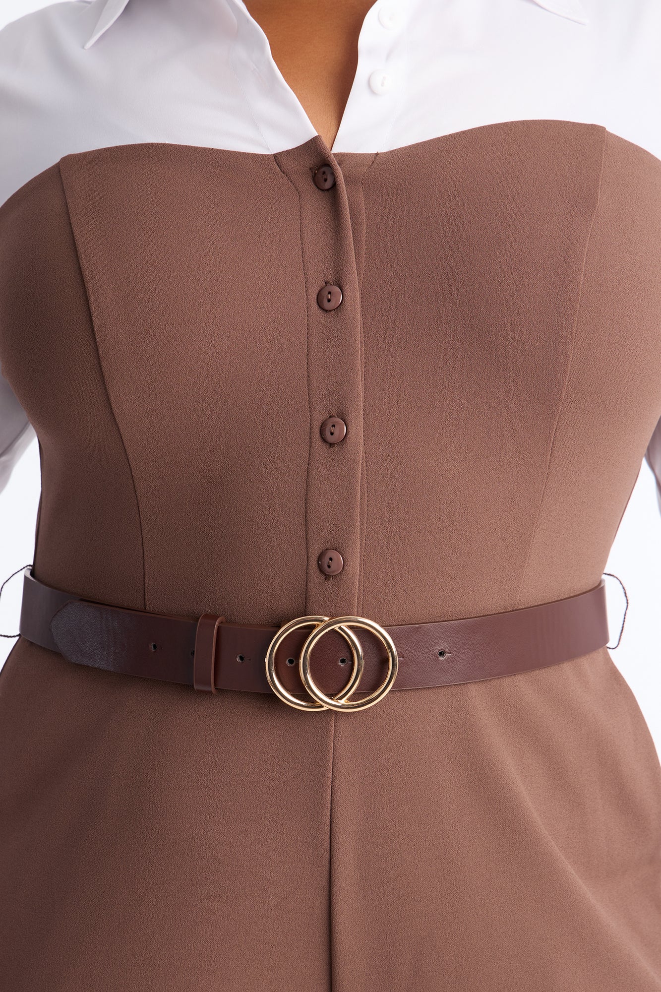 One More Look Wide Leg Jumpsuit - Mocha