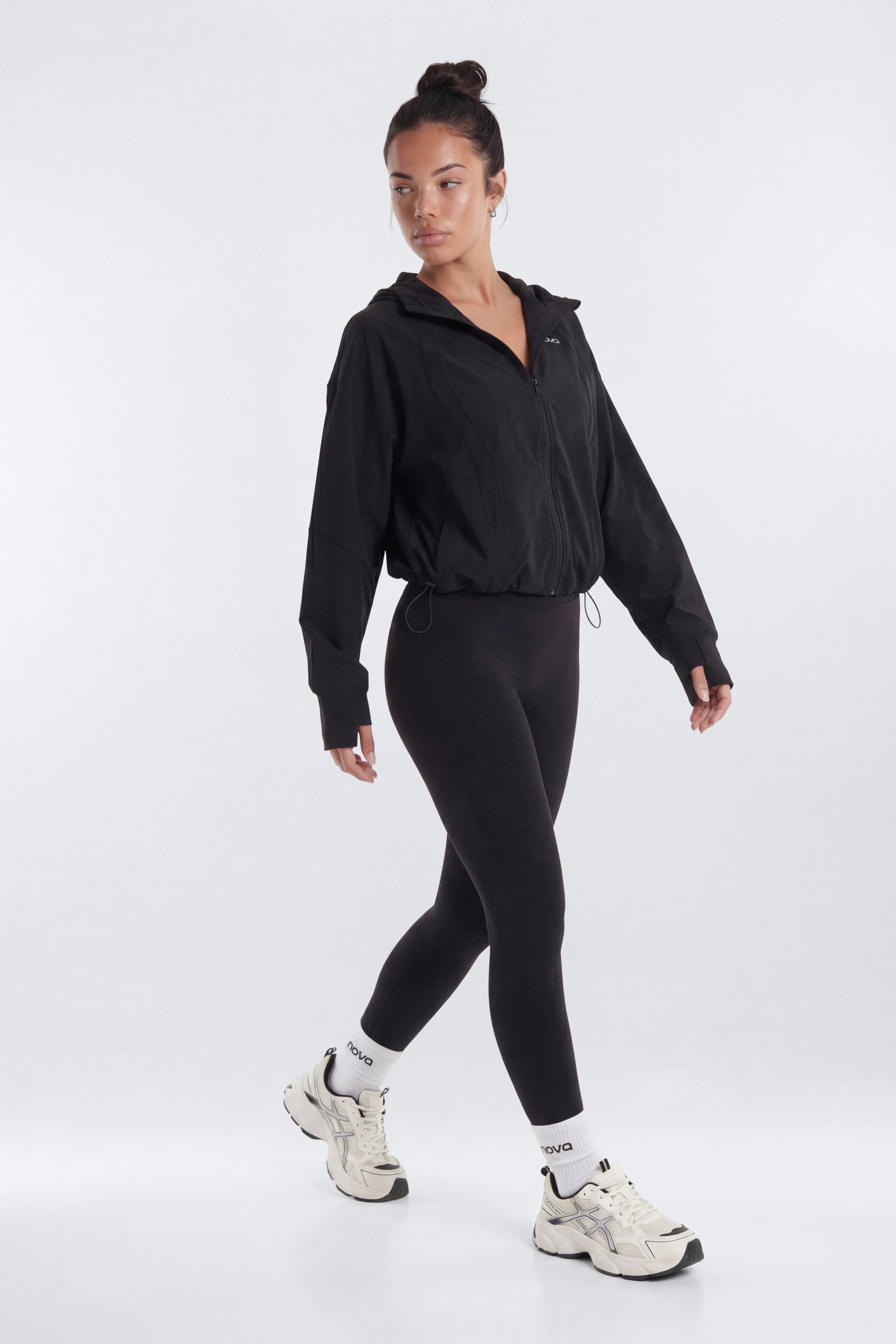 ProStretch™ Front Zip Hoodie Jacket - Black