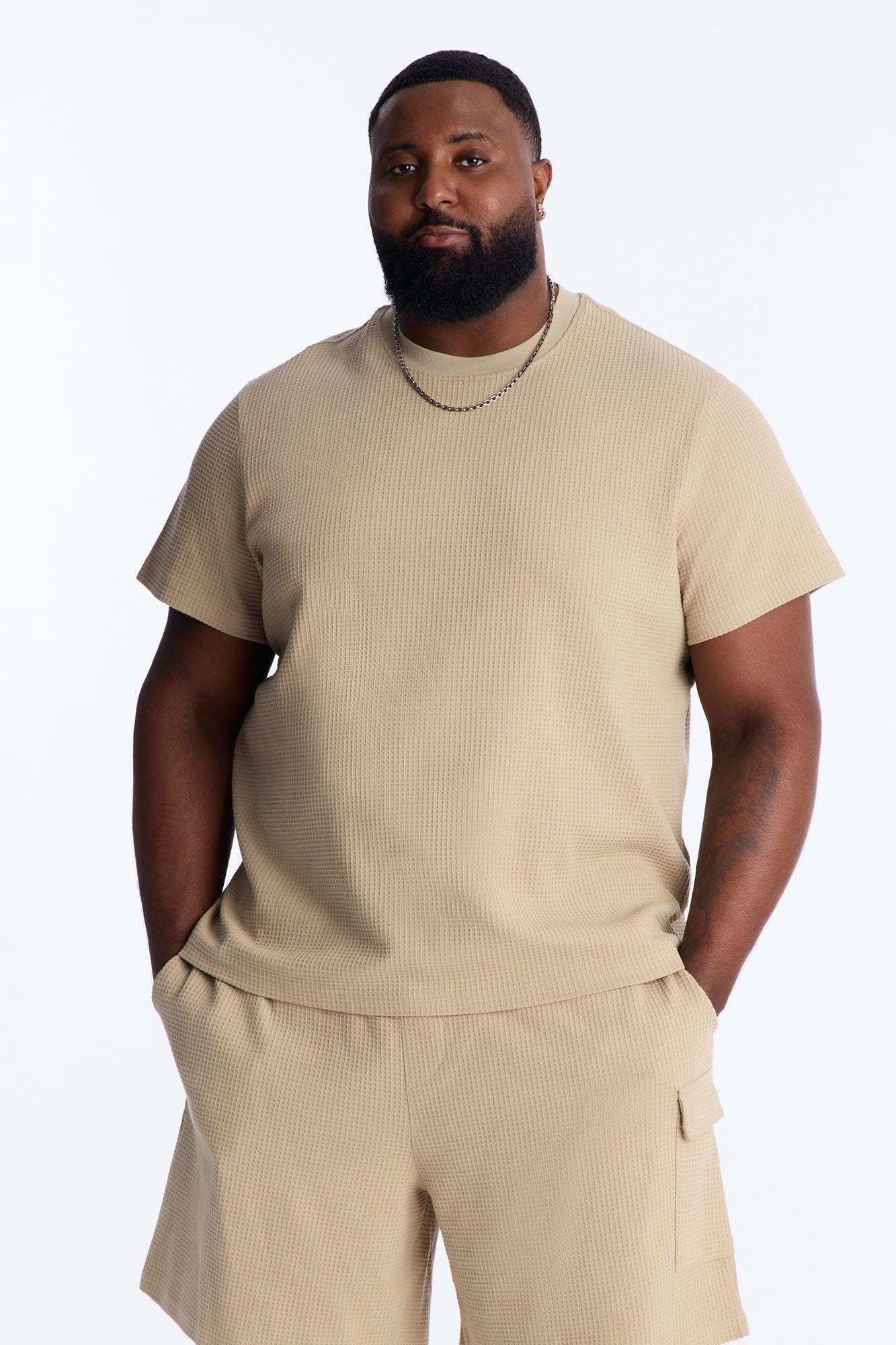 Culver City Waffle Knit Tee - Stone