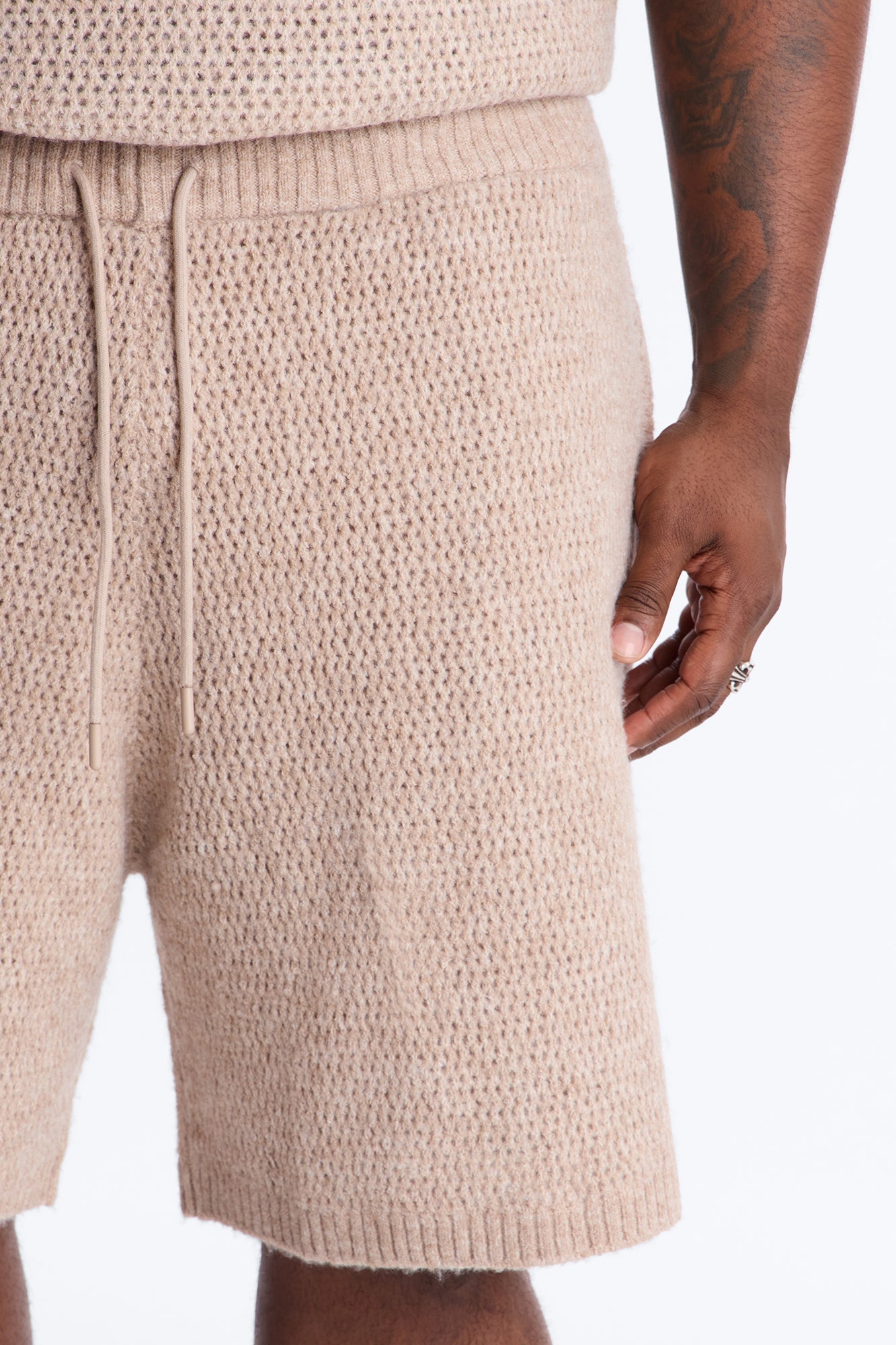 Relaxed Venice Sweater Short - Stone