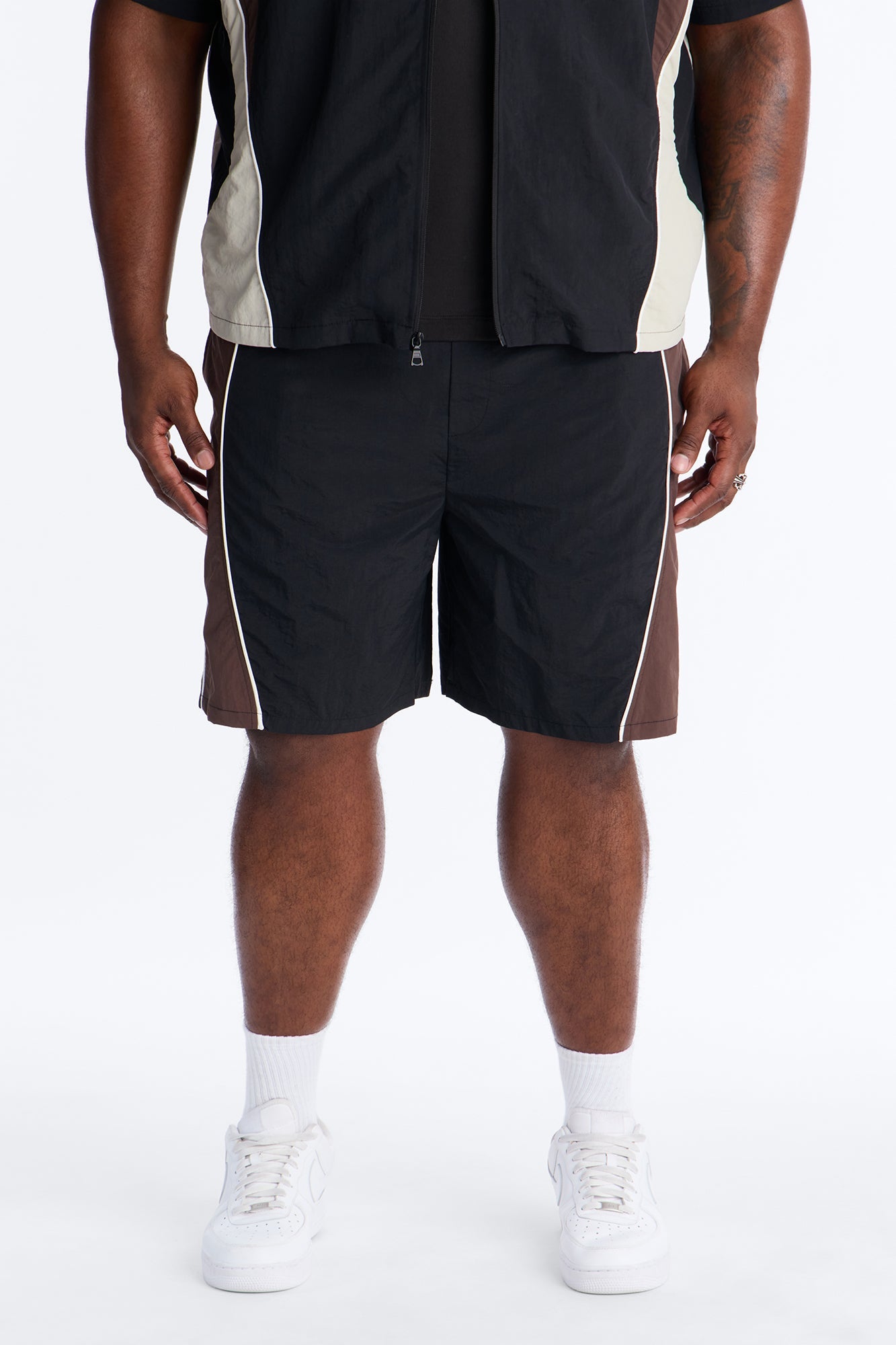 Relaxed Osaka Block Short - Black/Brown