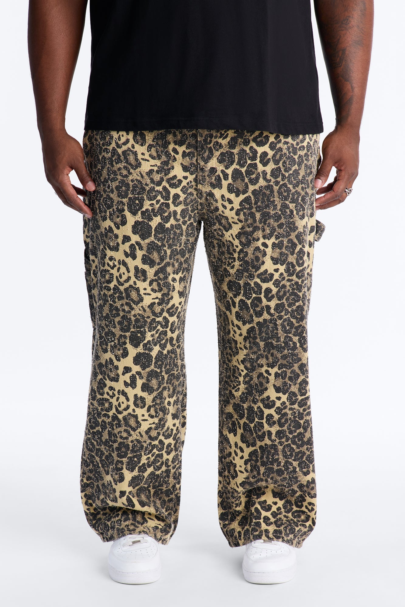 Baggy Double Lives Cheetah Print Pant - Leopard