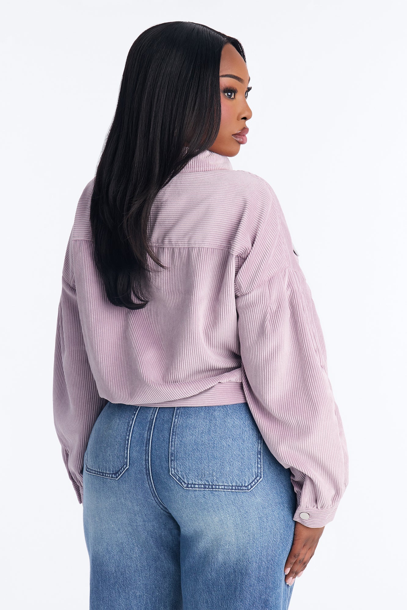 Road Tripping Corduroy Jacket - Lilac