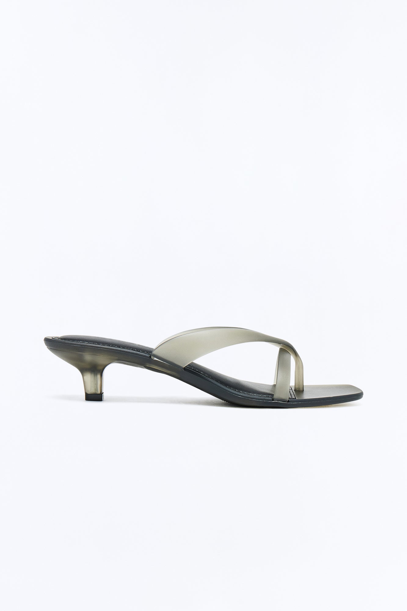 Chrisley Matte Jelly Kitten Heels - Black