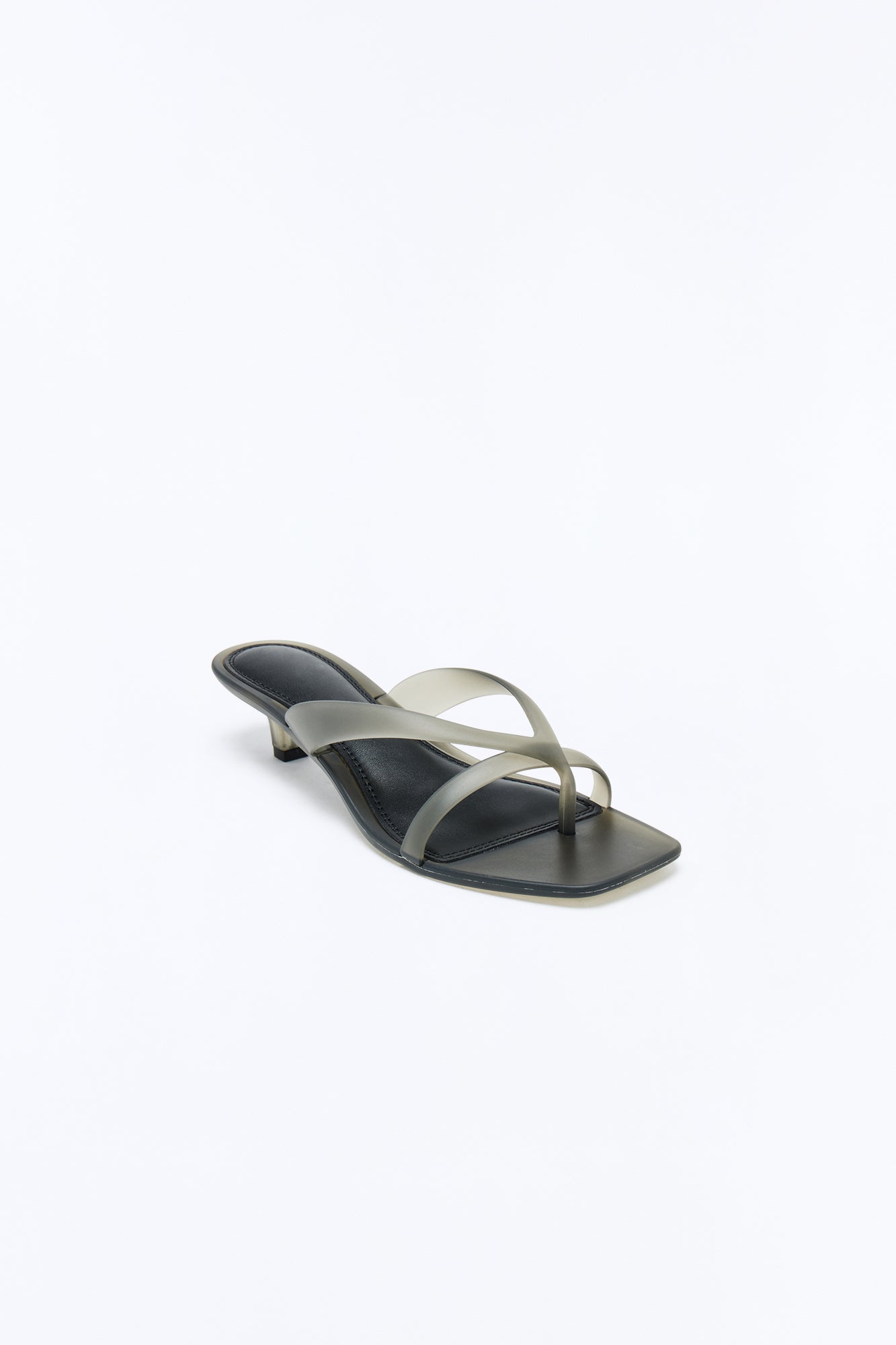 Chrisley Matte Jelly Kitten Heels - Black