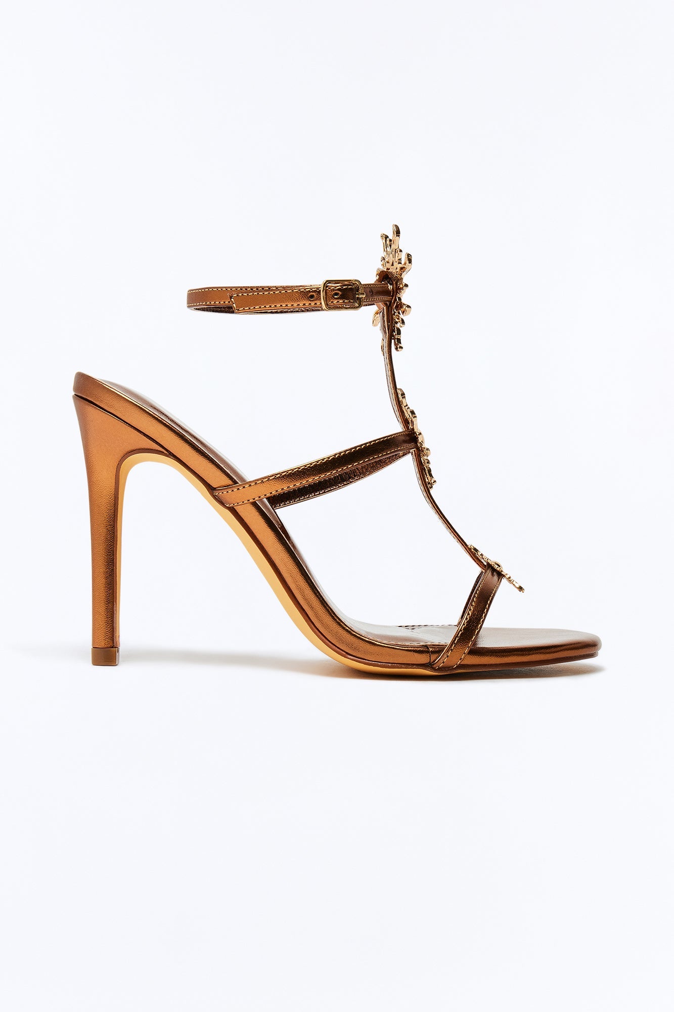 Safari Sun Hardware Heels - Brown