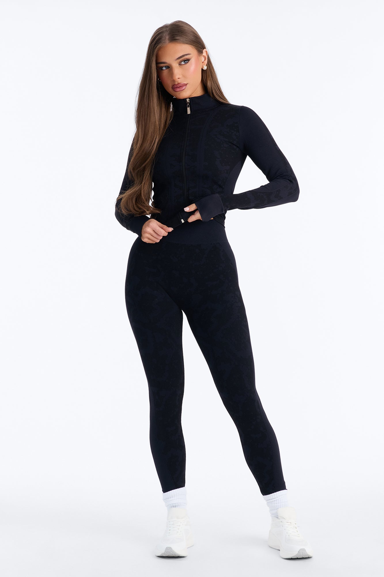 Weekend Errands Seamless Legging Set - Black