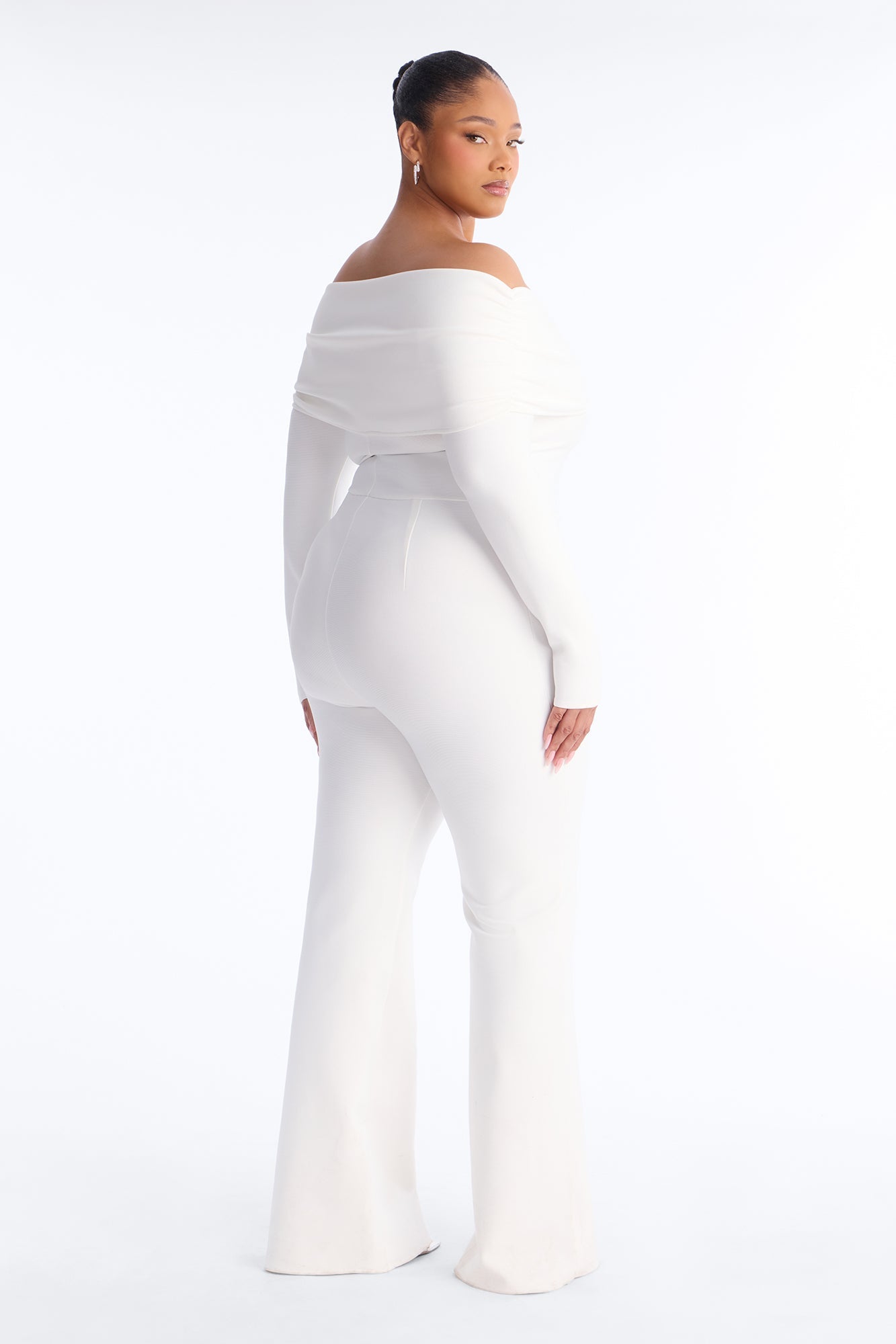 Robin Bandage Jumpsuit - White