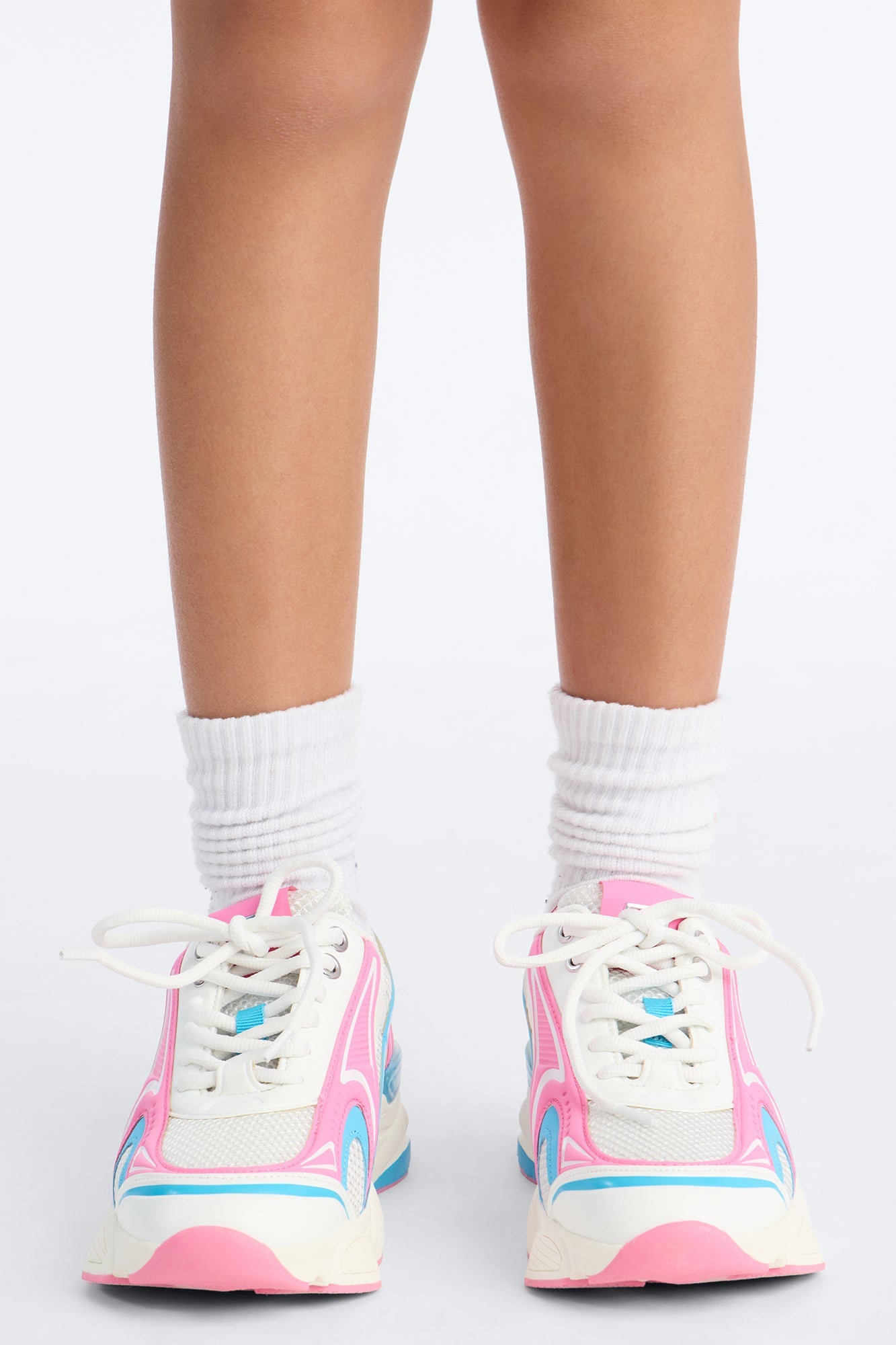 Mini Steve Madden In Motion Sneakers - White/combo