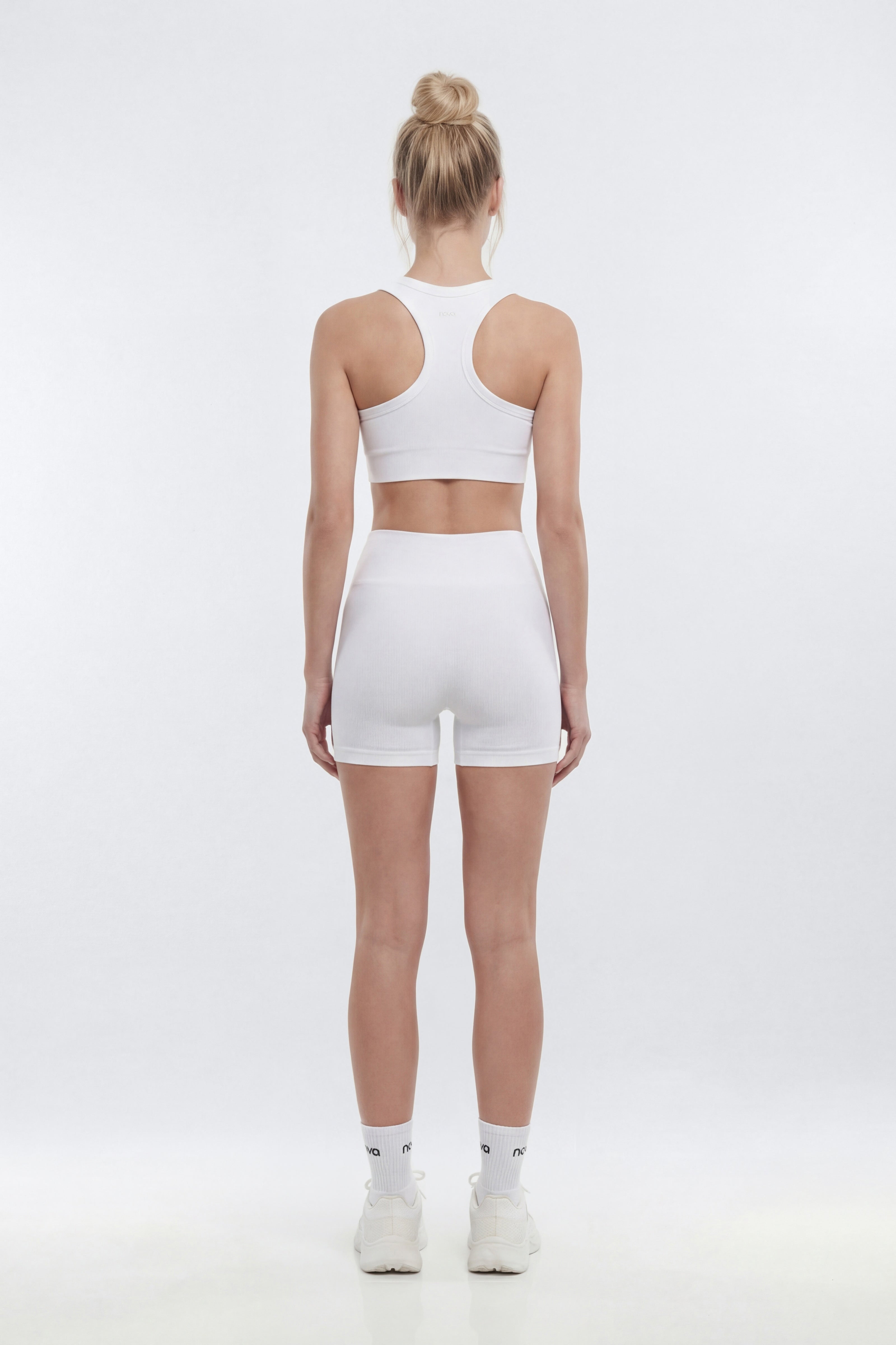 CottonFlex™ Sports Bra Top - White