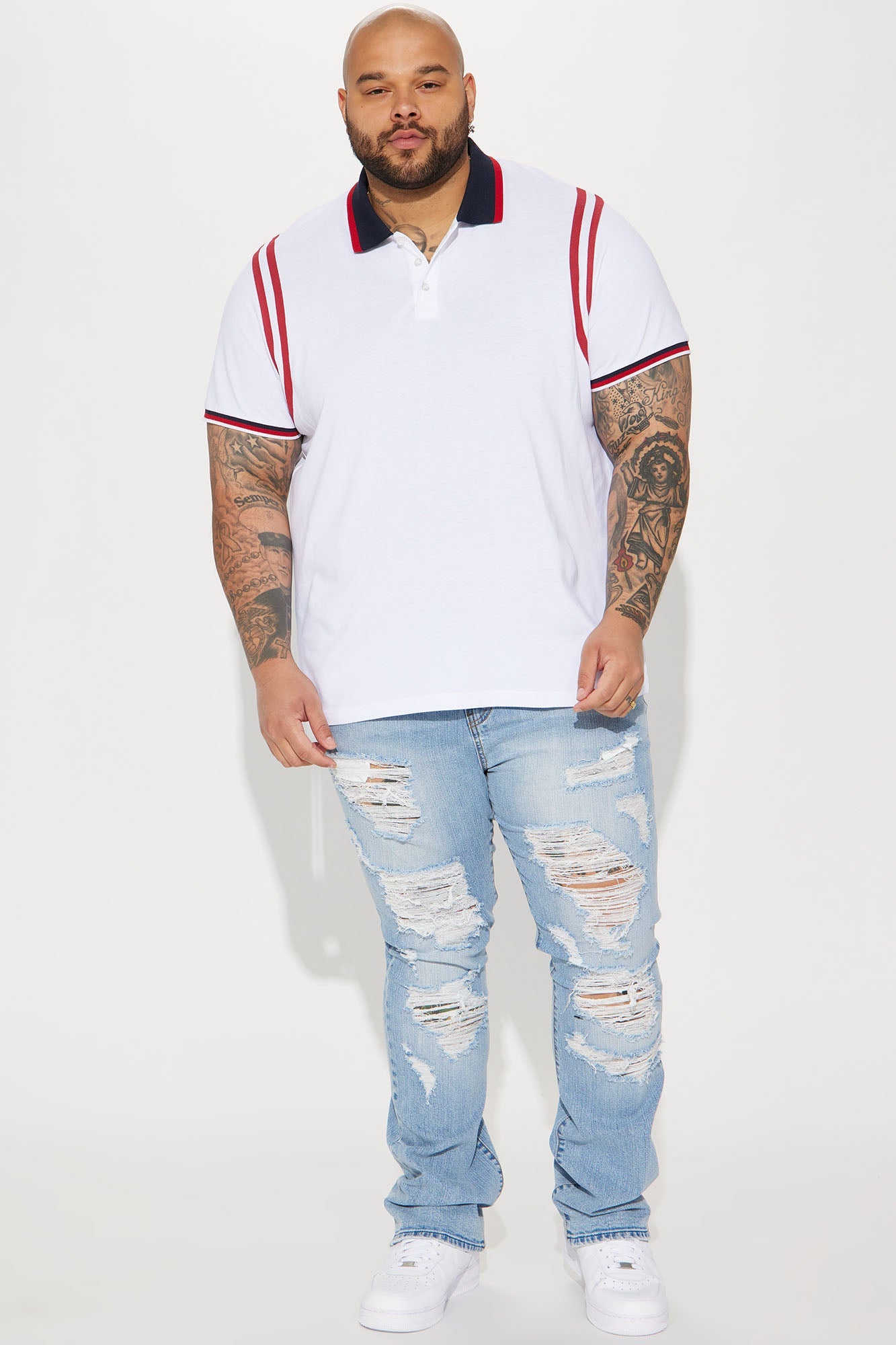 Innovative Stacked Skinny Flare Jeans - Medium Wash