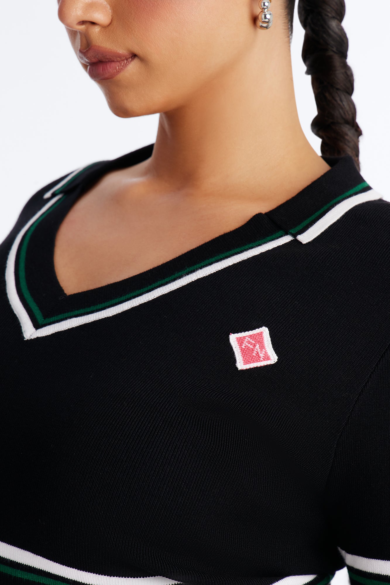 Trendy Babe Sweater Mini Skirt Set - Black