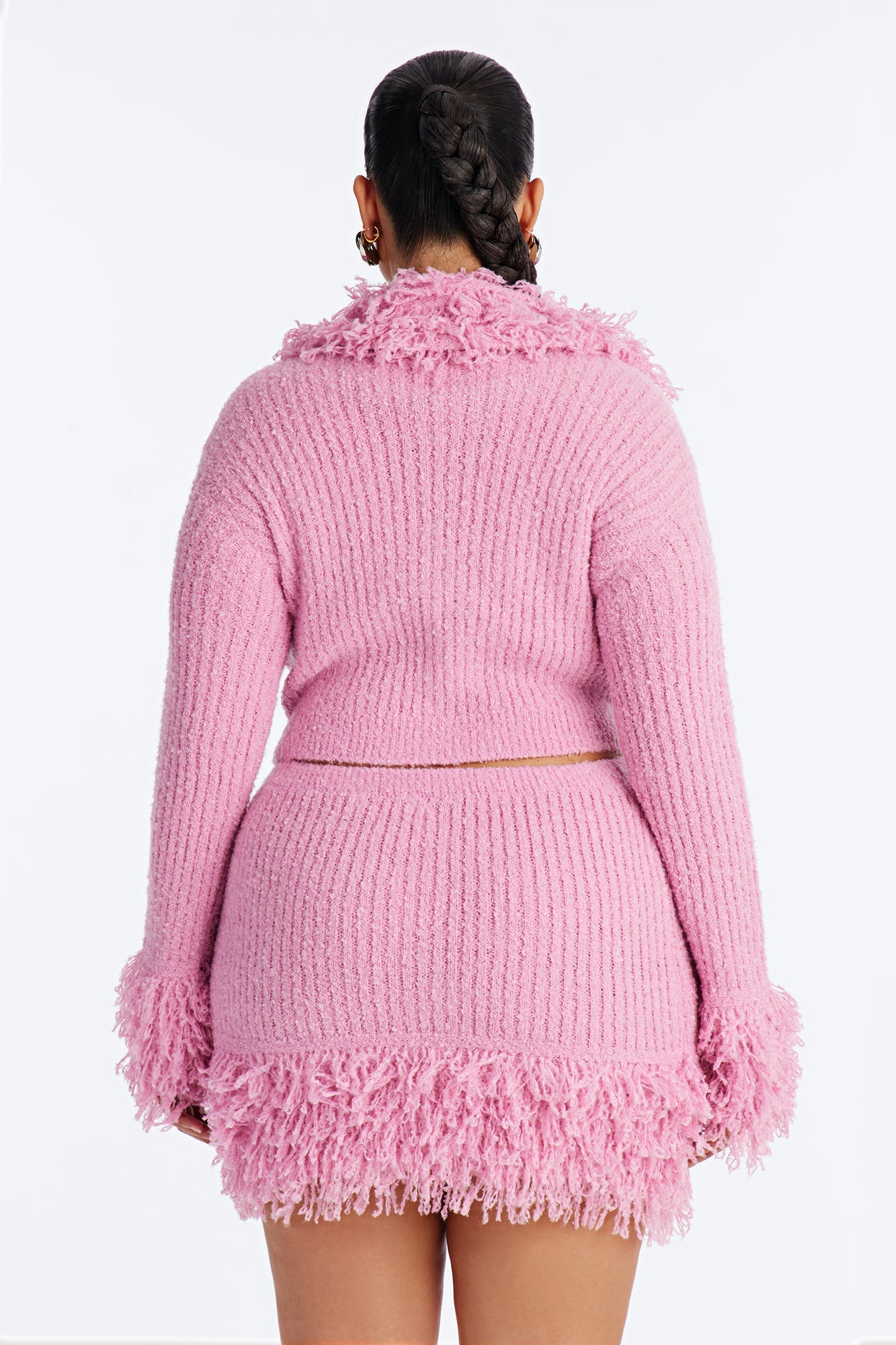 Pretty Please Sweater Skirt Set - Pink