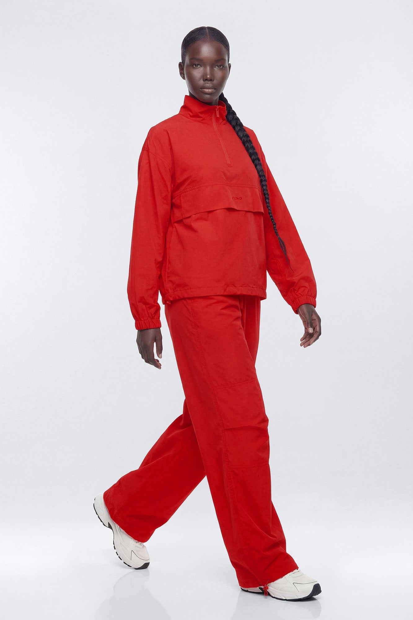 CoreNylon 32″ Wide Leg Track Pant - Red
