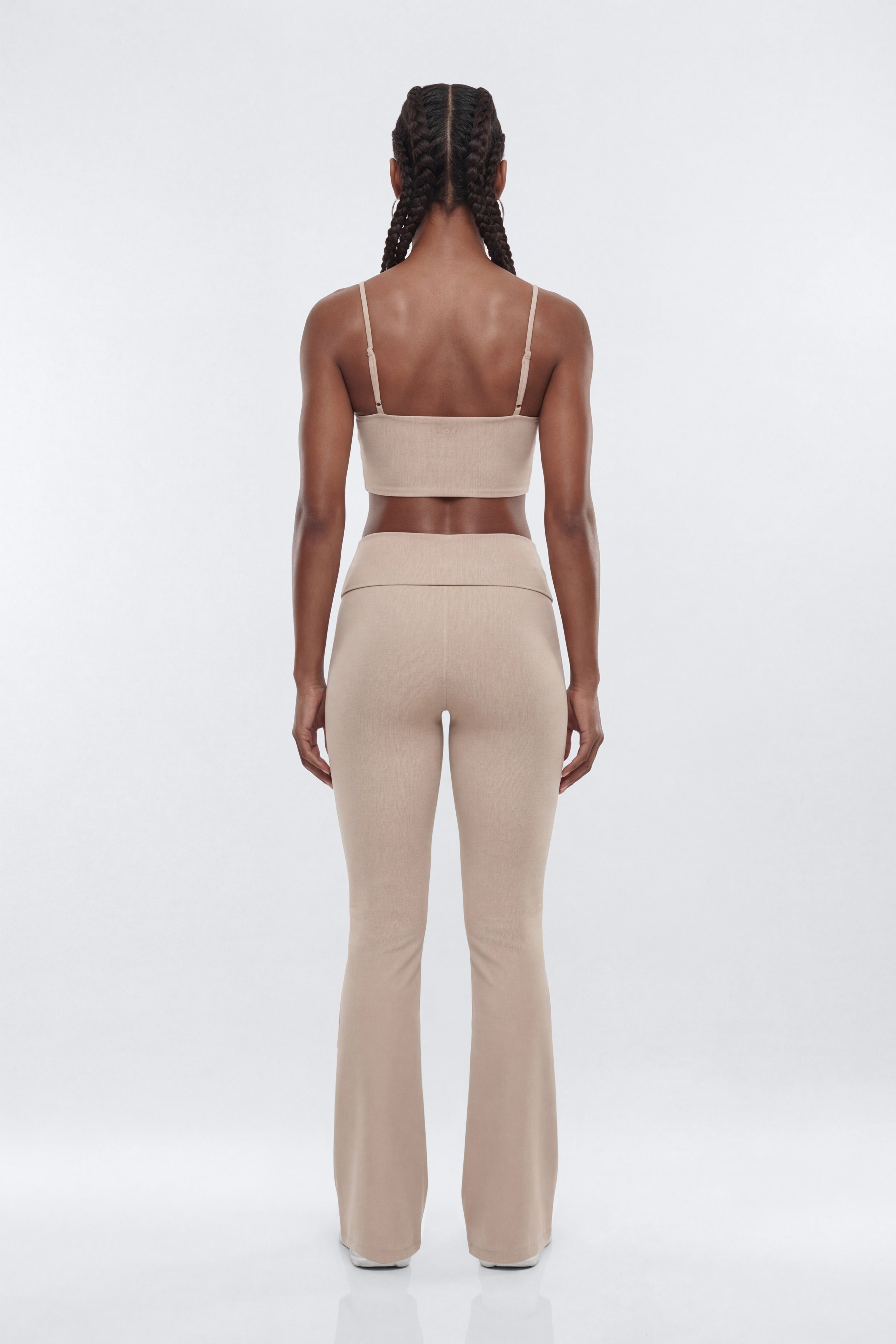 ButterSoft™ 33″ Low Rise Foldover Flare Legging - Stone