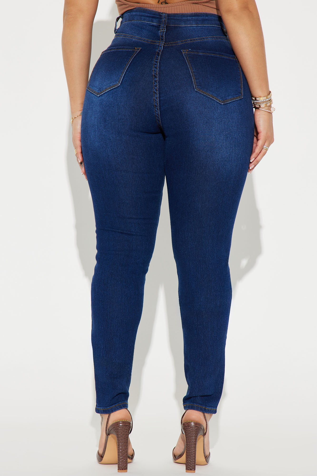 Marilyn High Waisted Skinny Jeans - Dark Wash