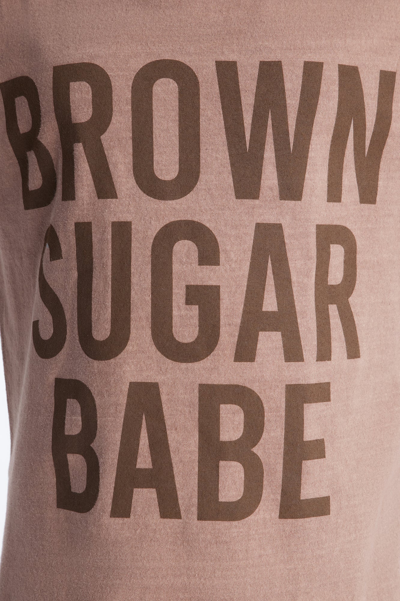 Mini Brown Sugar Babe Washed Tee - Brown