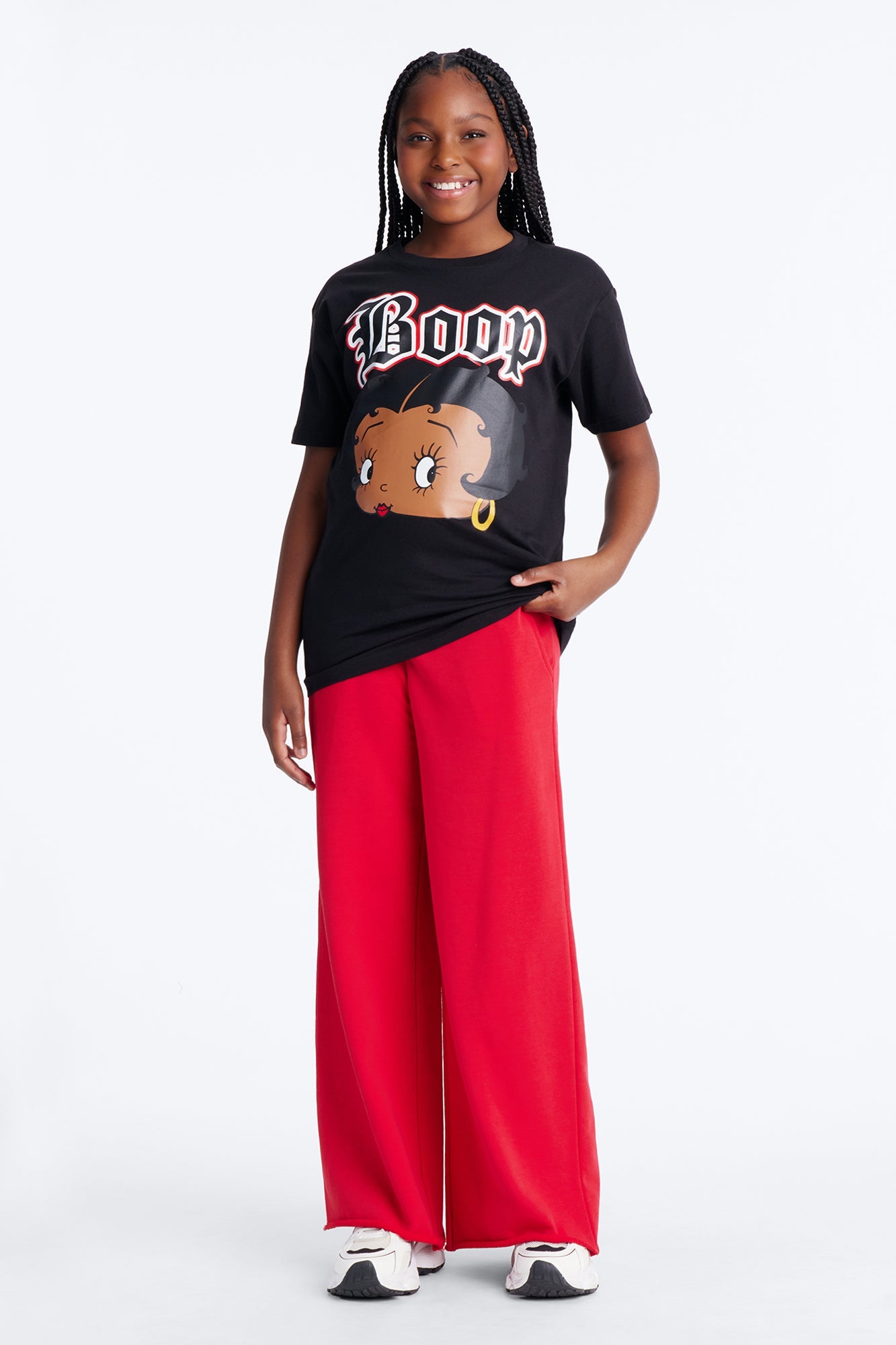 Mini Iconic Betty Boop Short Sleeve Tee - Black