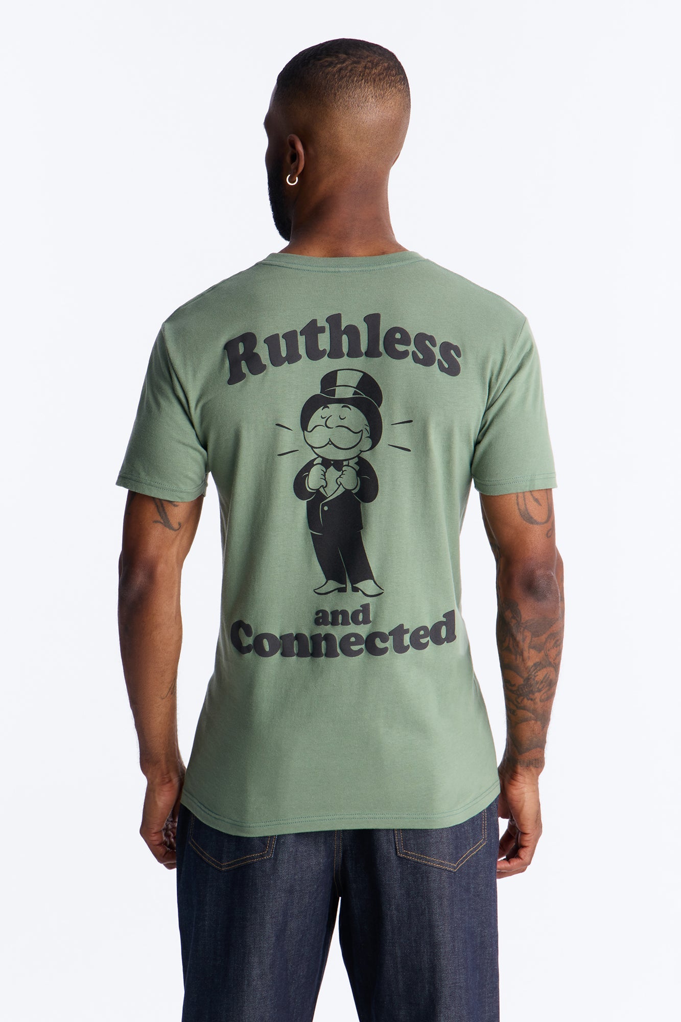 Ruthless Monopoly Short Sleeve Tee - Sage