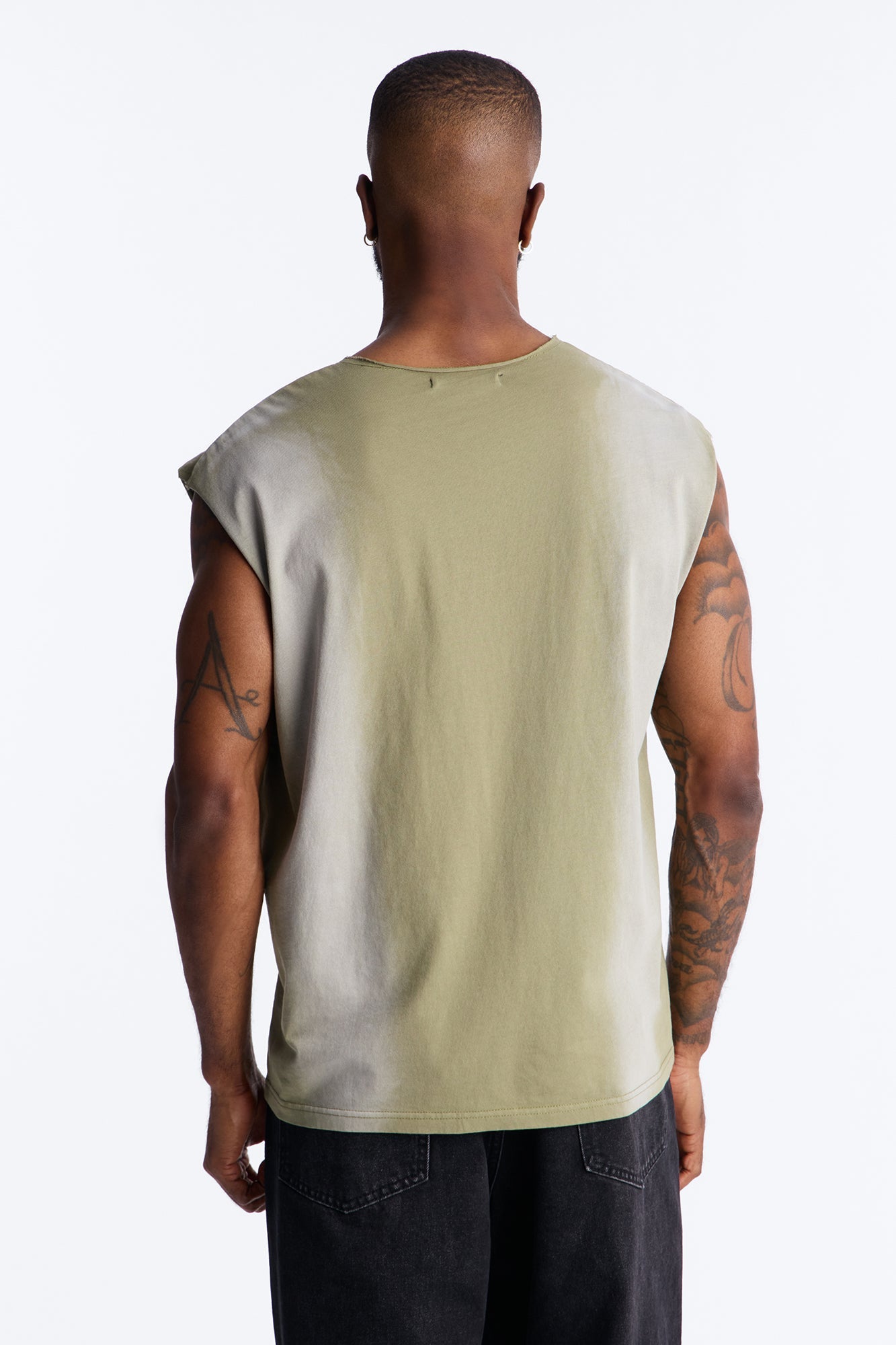 Crown Stone Muscle Tank Tee Shirt - Green