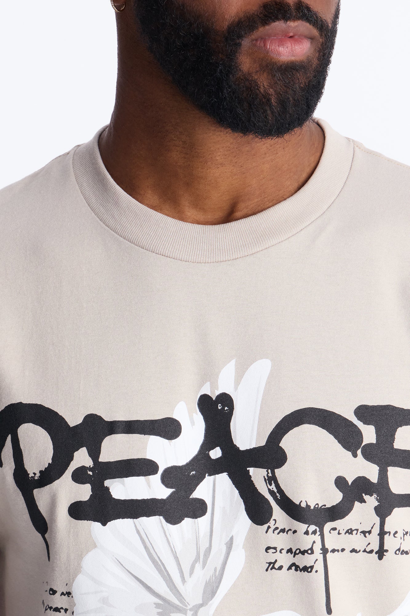 The Power Of Peace Short Sleeve Tee - Silver