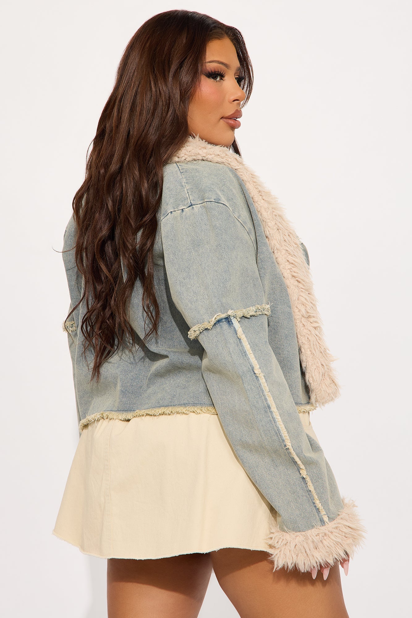 Rogue Cropped Denim Jacket - Medium Wash