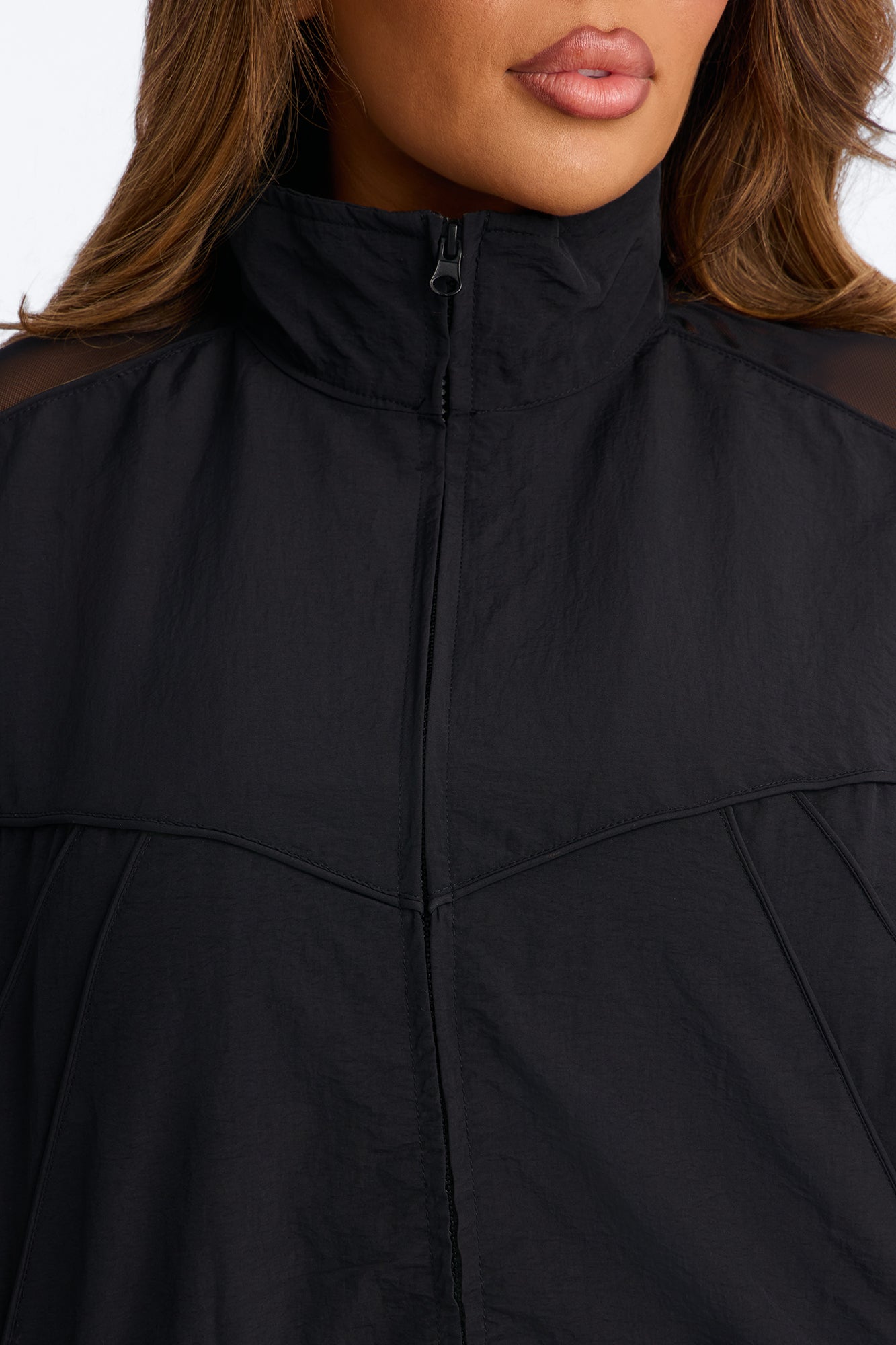 Airwave Motion Windbreaker Zip Up Jacket - Black