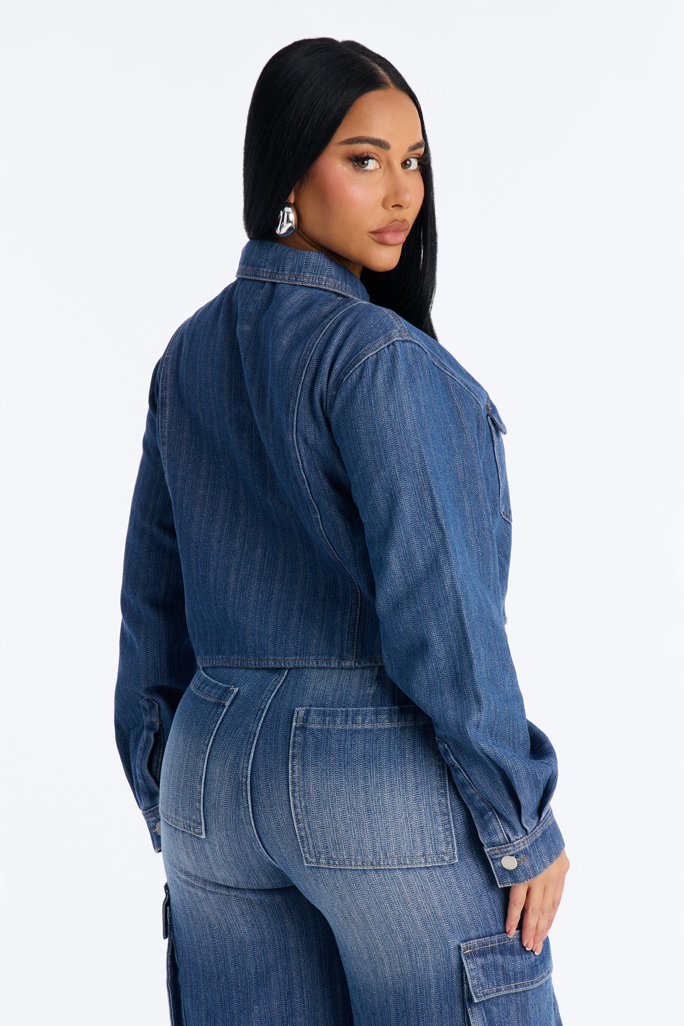 Lyon Denim Shacket - Medium Wash