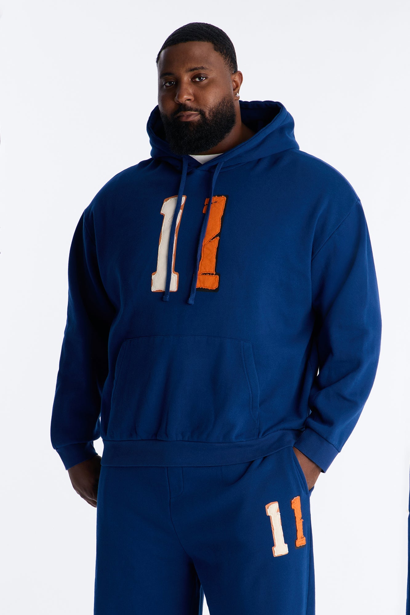 Broadway Patch Hoodie - Navy