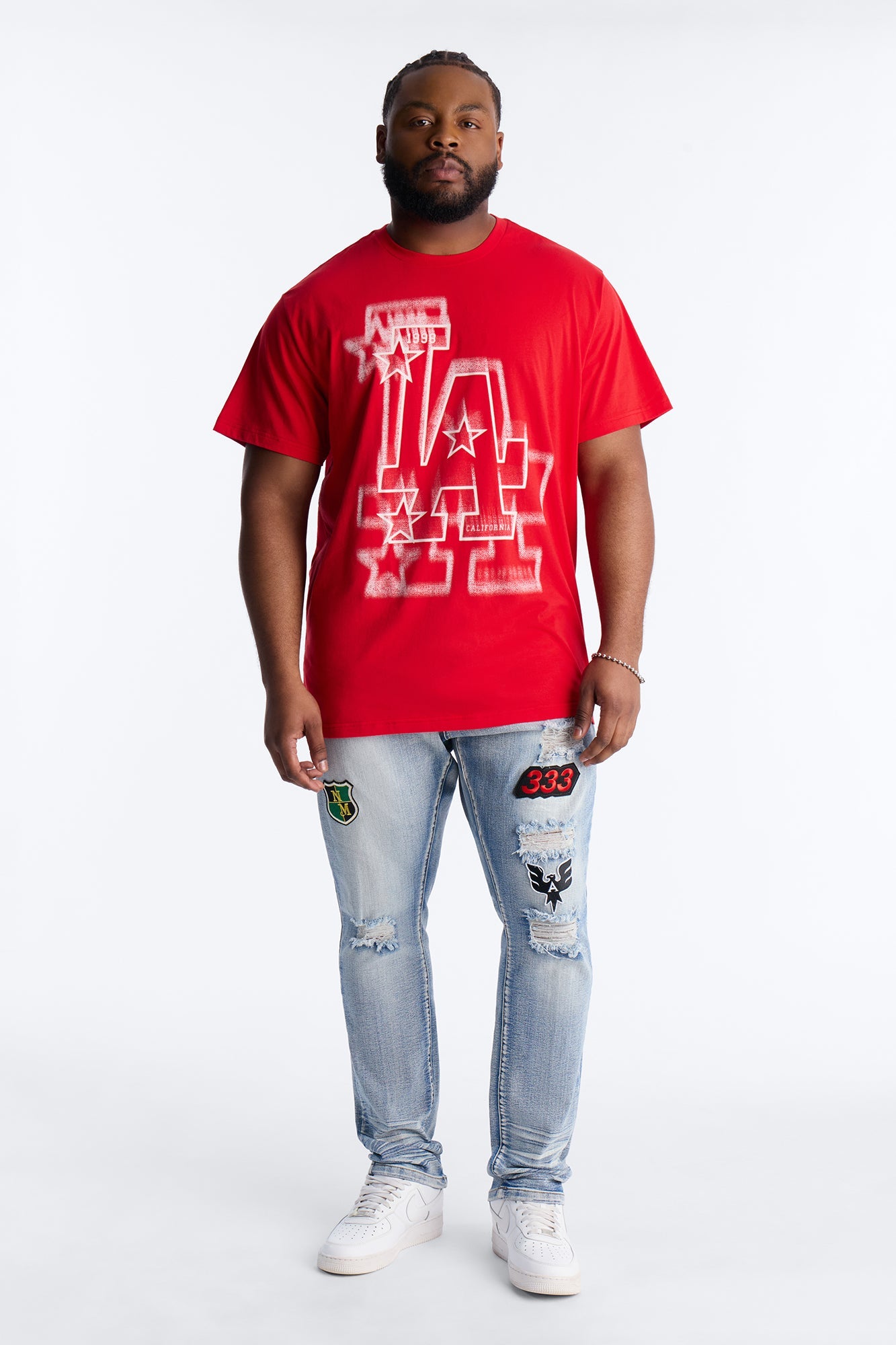 LA Angels California Graphic Short Sleeve Tee - Red