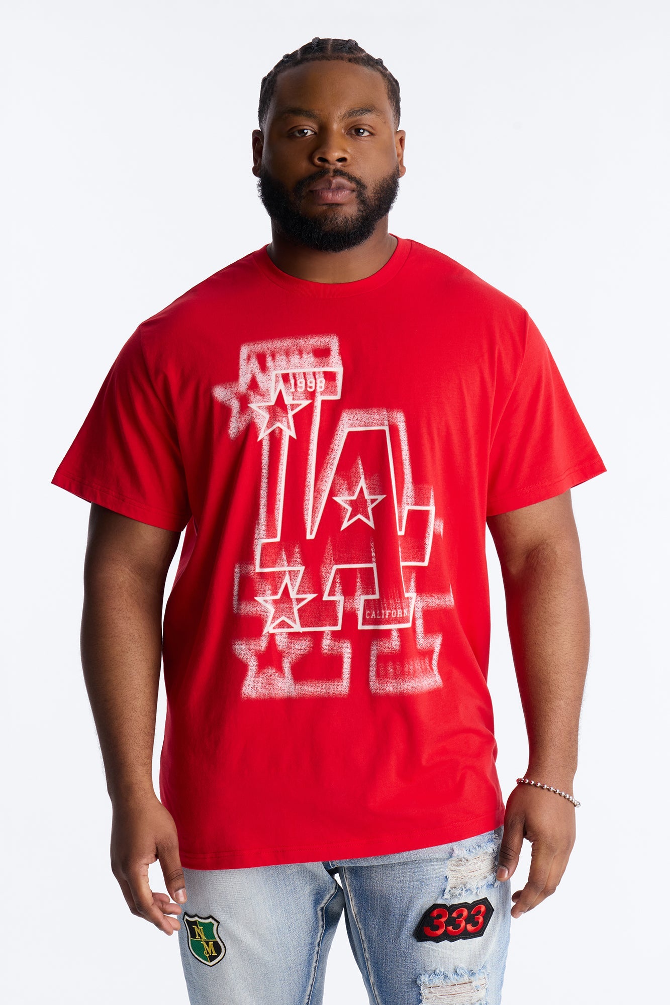 LA Angels California Graphic Short Sleeve Tee - Red