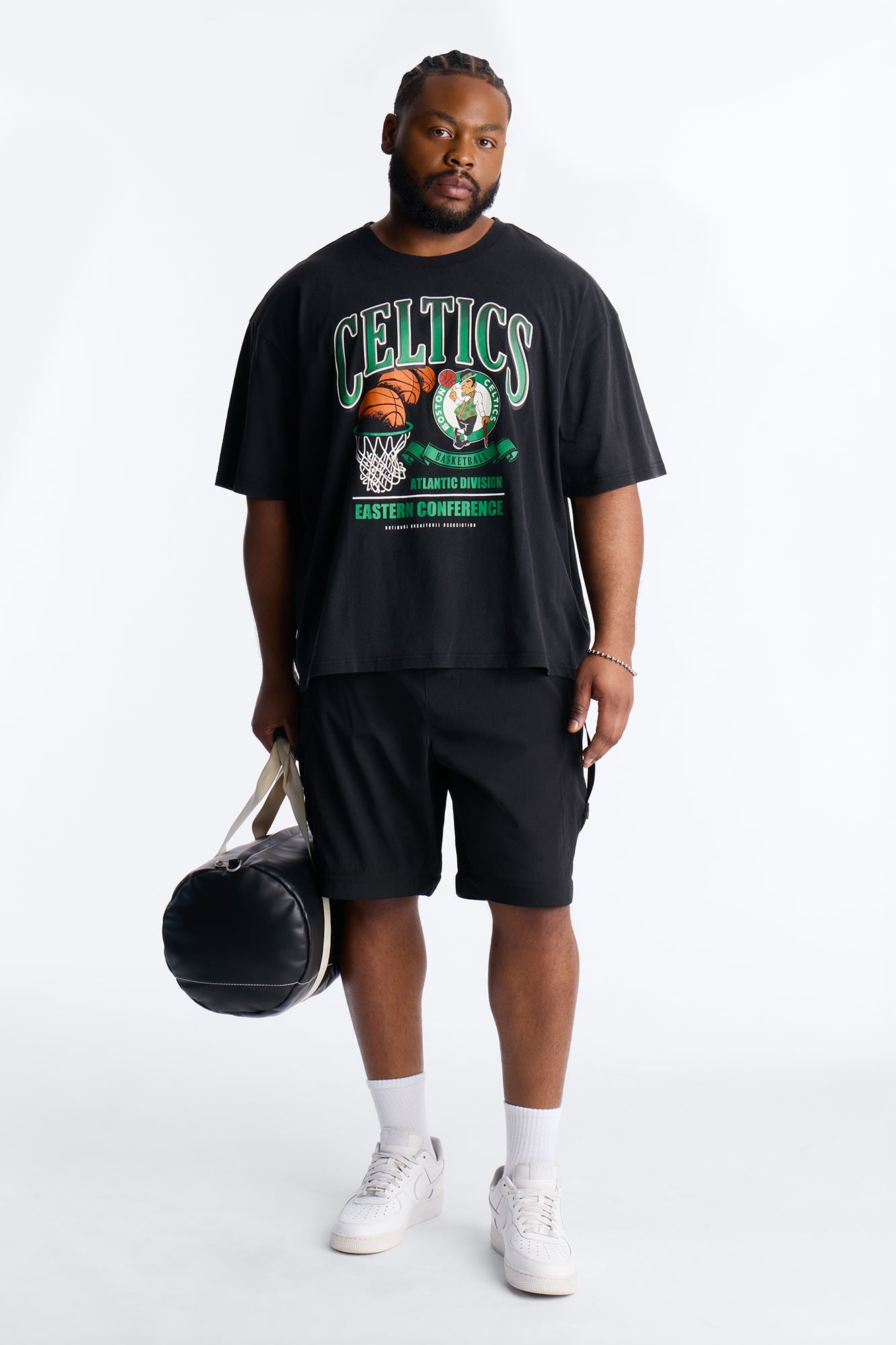 Celtics For The City Short Sleeve Tee - Black Wash