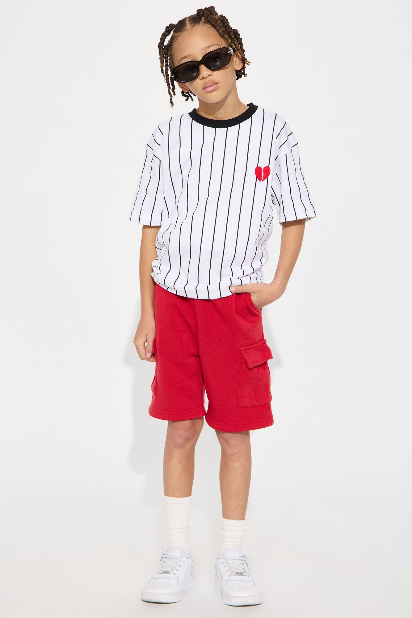 Mini Fly Vibes Cargo Short - Red