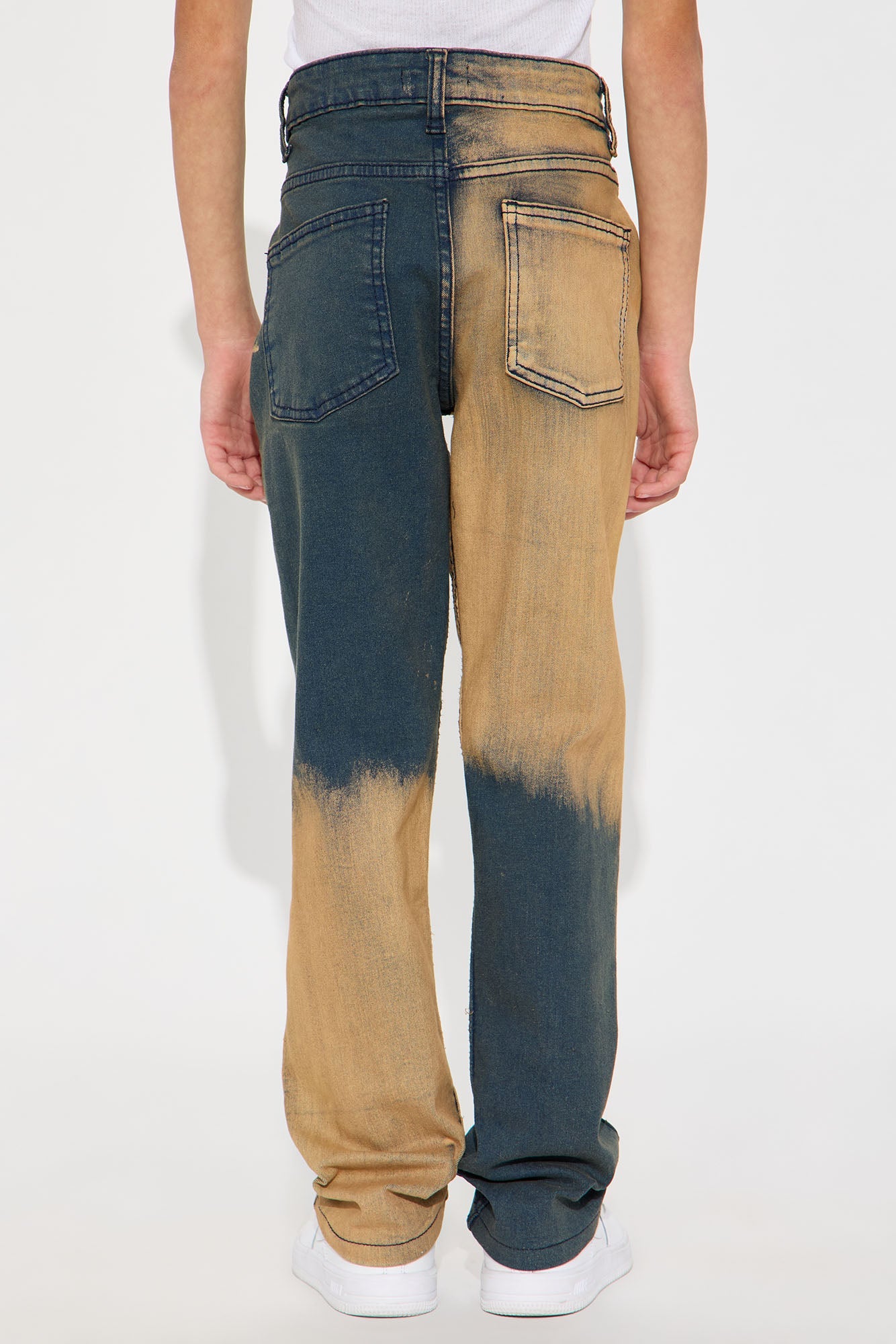Mini All Good Things Are Flowing Denim Jean - Vintage Blue Wash
