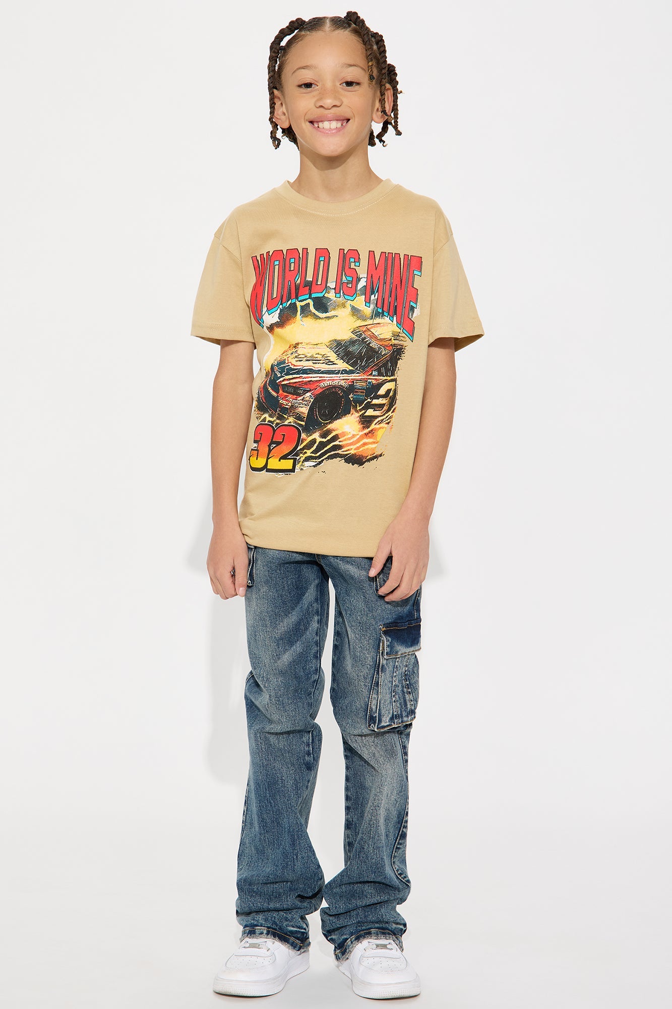 Mini World Is Mine 44 Short Sleeve Tee - Sand