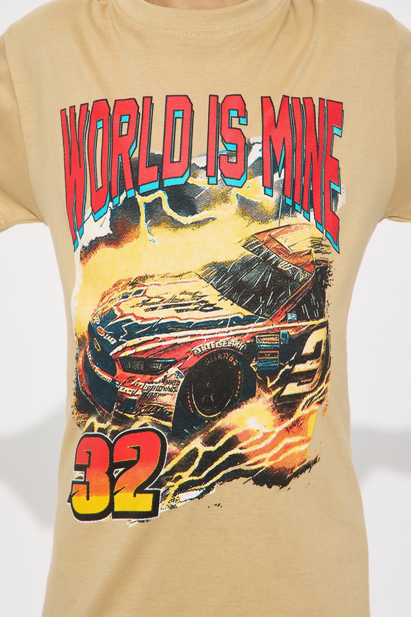 Mini World Is Mine 44 Short Sleeve Tee - Sand