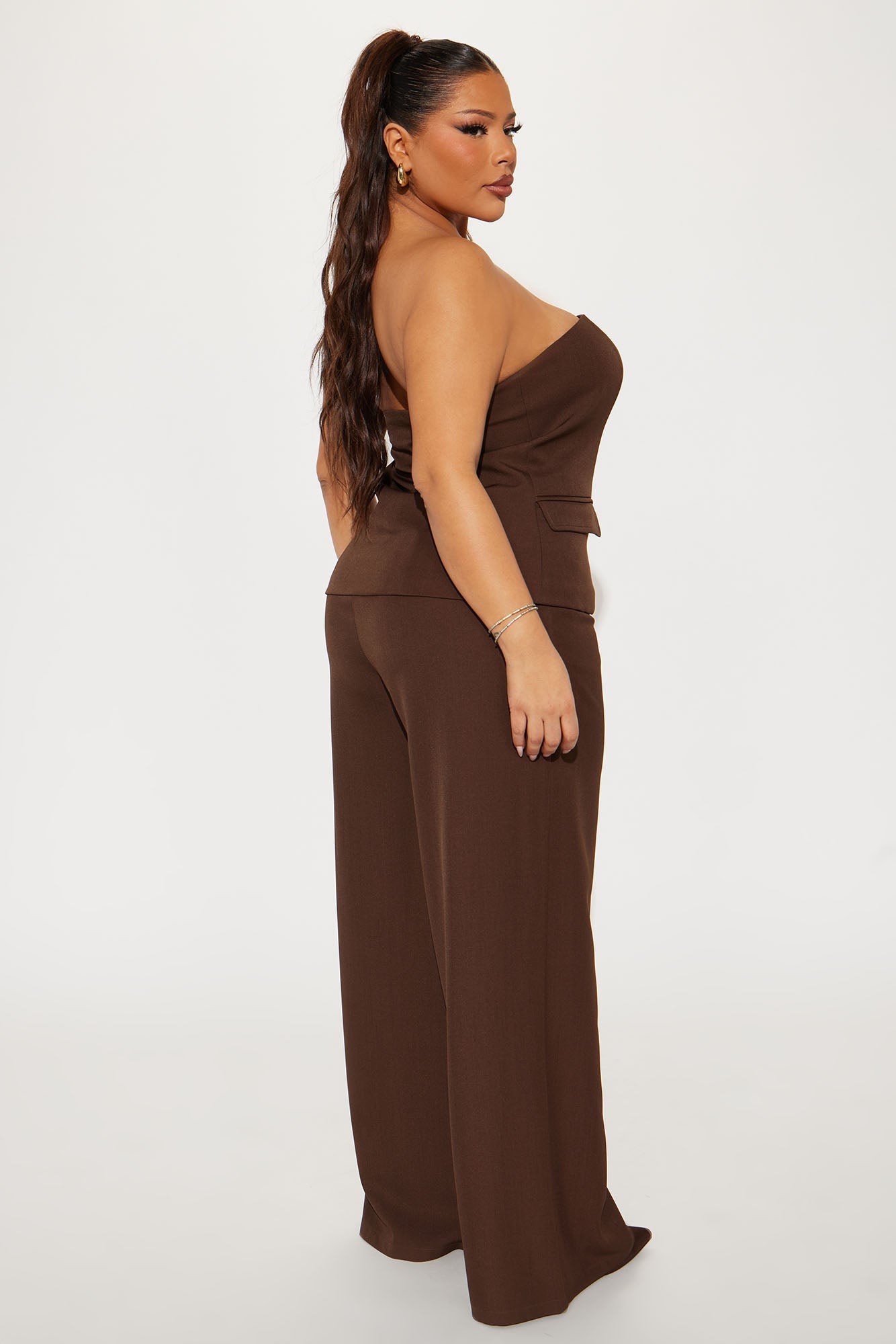 Shayla Pant Set - Chocolate