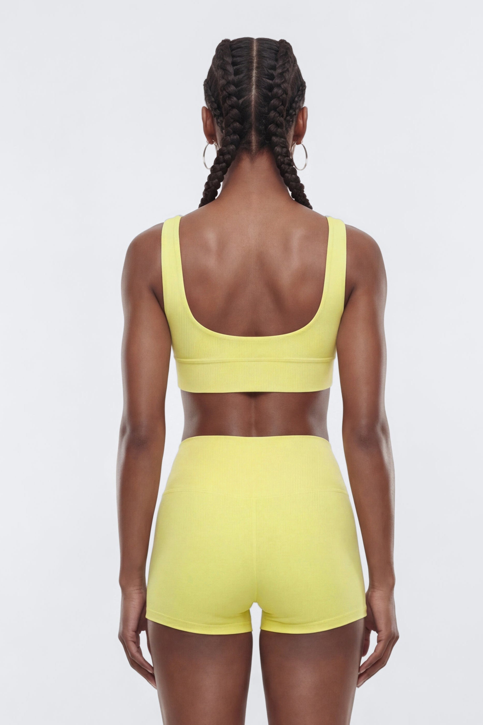 AirSculpt™ V Neck Sports Bra - Yellow