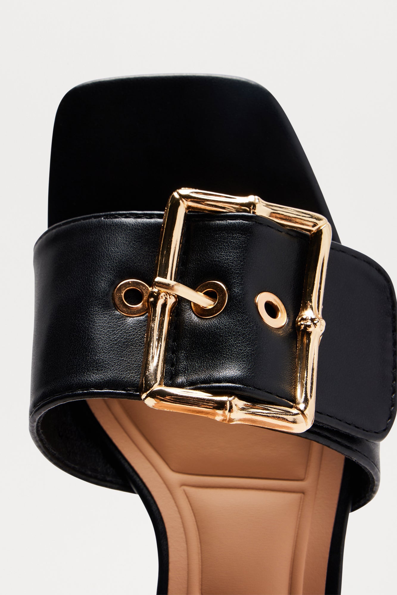 Sedna Buckle Mules - Black