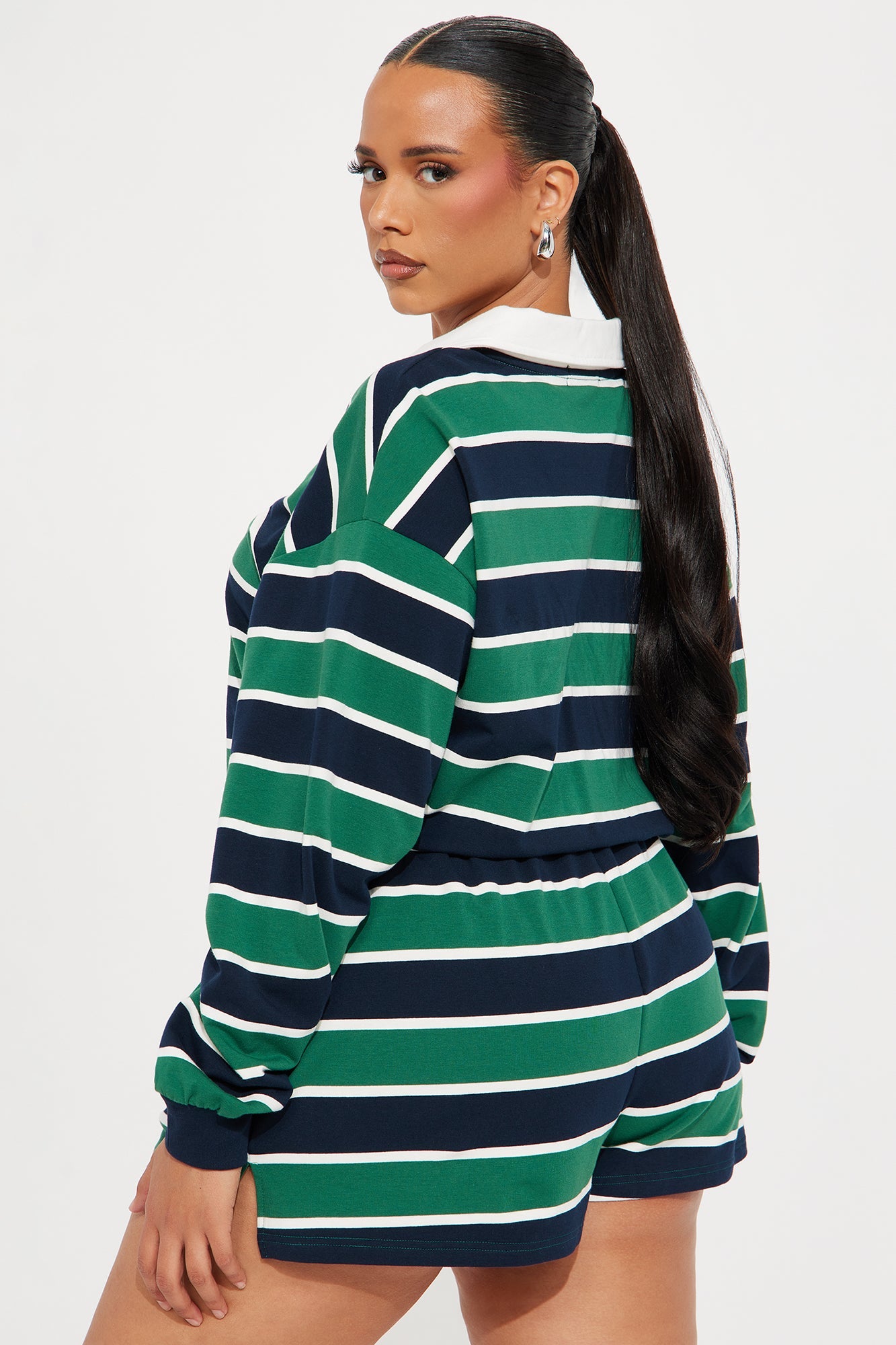 Sporty Vibe Romper - Green/combo