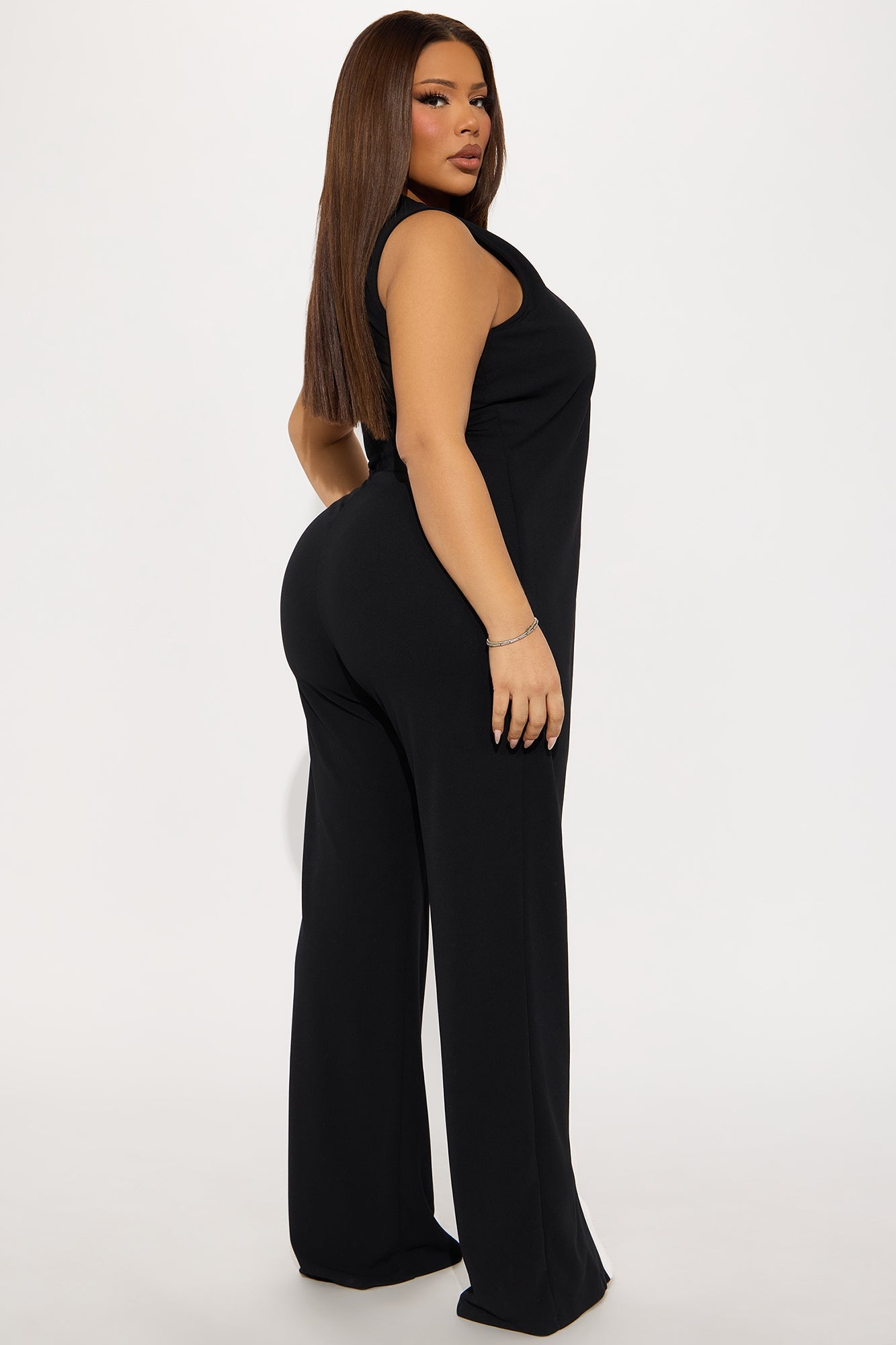 Back In Business Jumpsuit - Black/combo