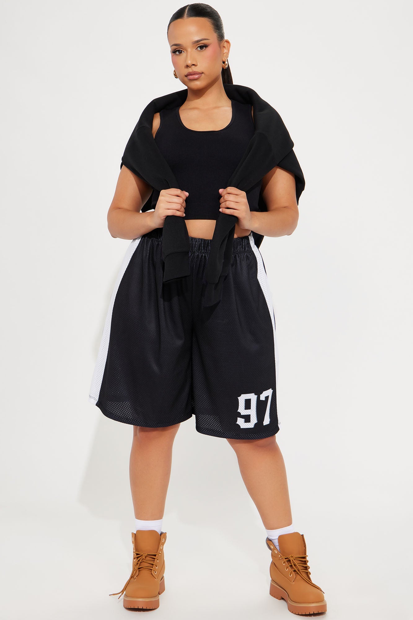 Touchdown Jersey Mesh Short - Black