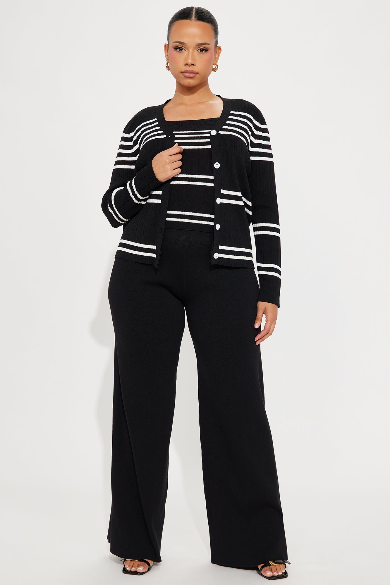Genesis 3 Piece Pant Set - Black