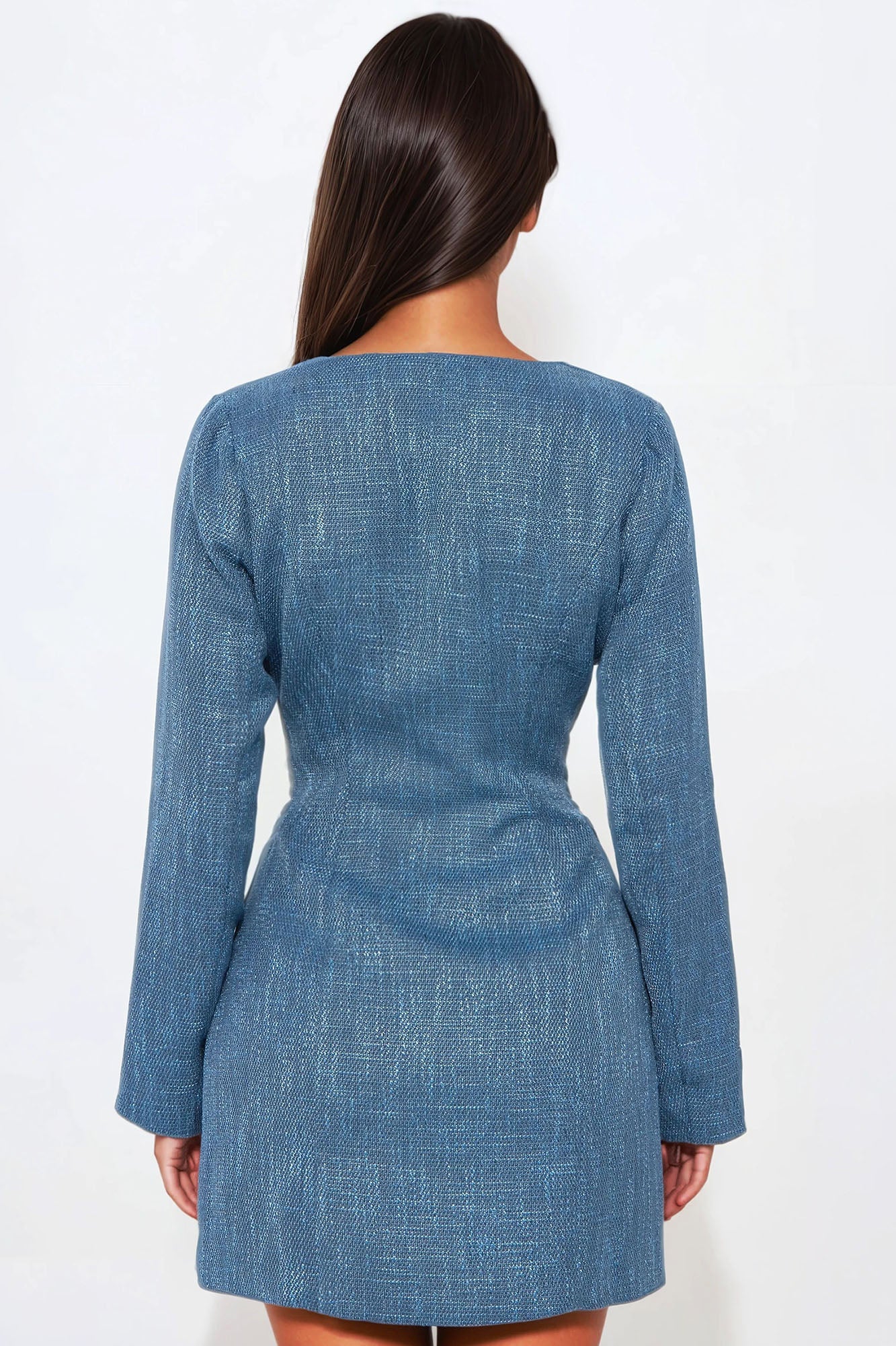 Celine Tweed Mini Dress - Navy