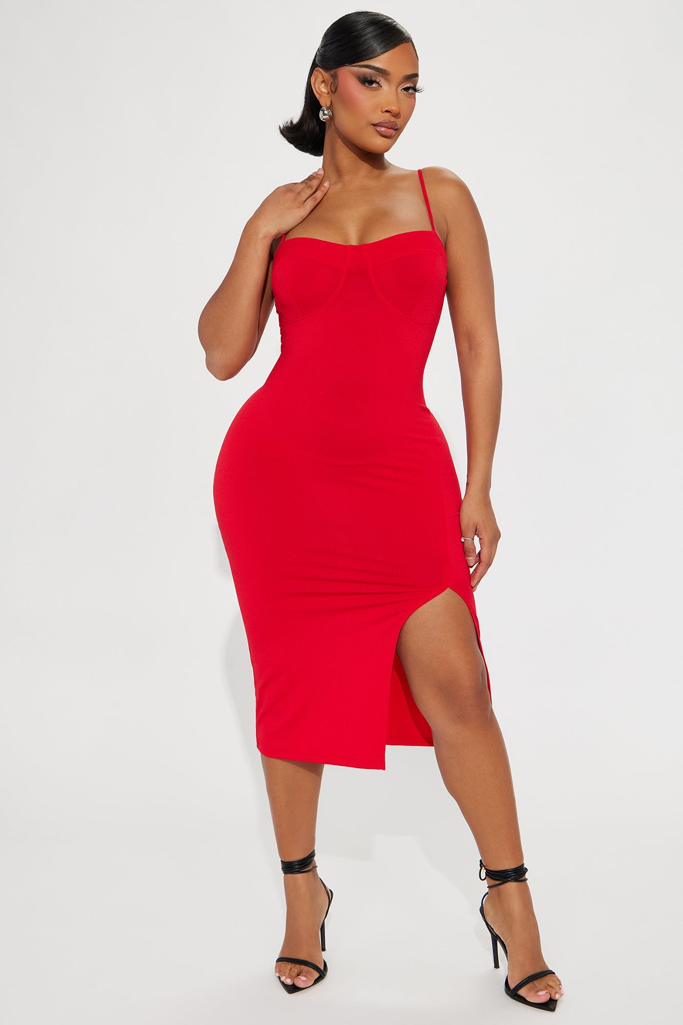 Diana Cami Midi Dress - Red
