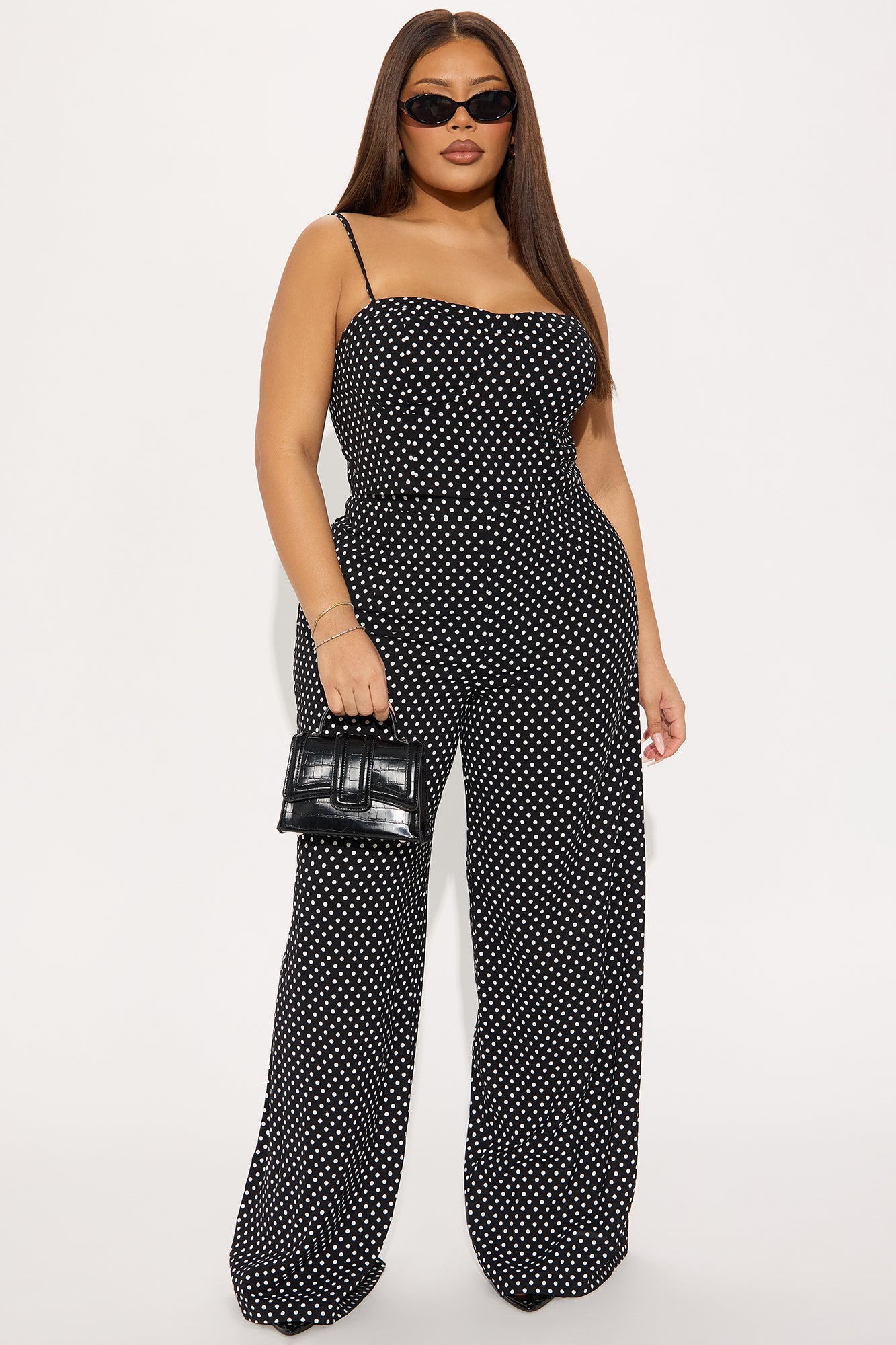Payton Polka Dot Pant Set - Black/White
