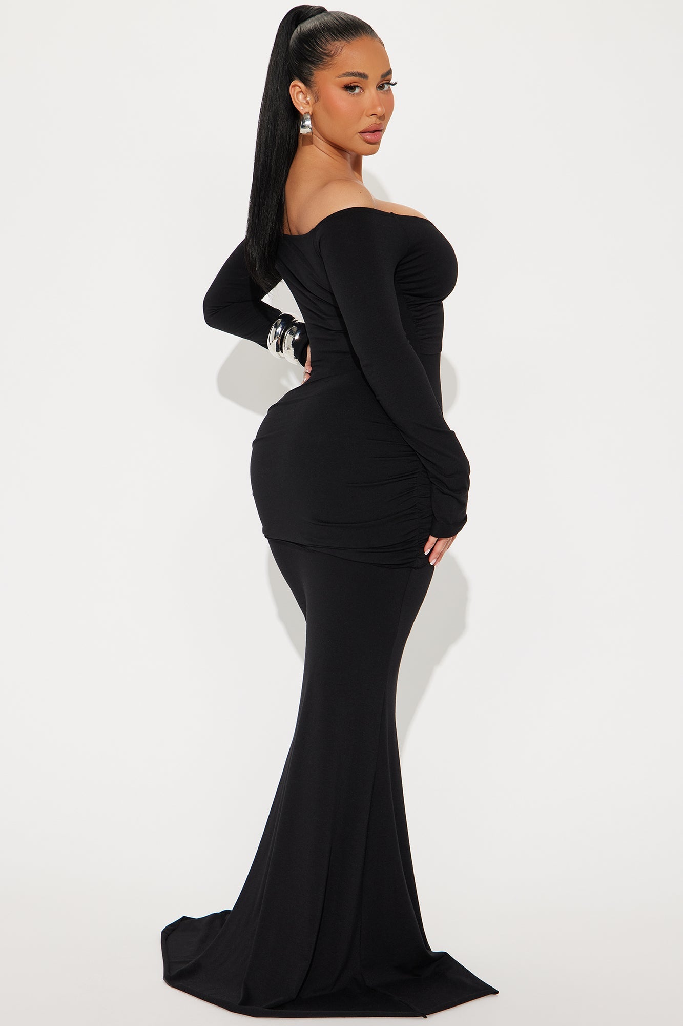 Allison Long Sleeve Maxi Dress - Black