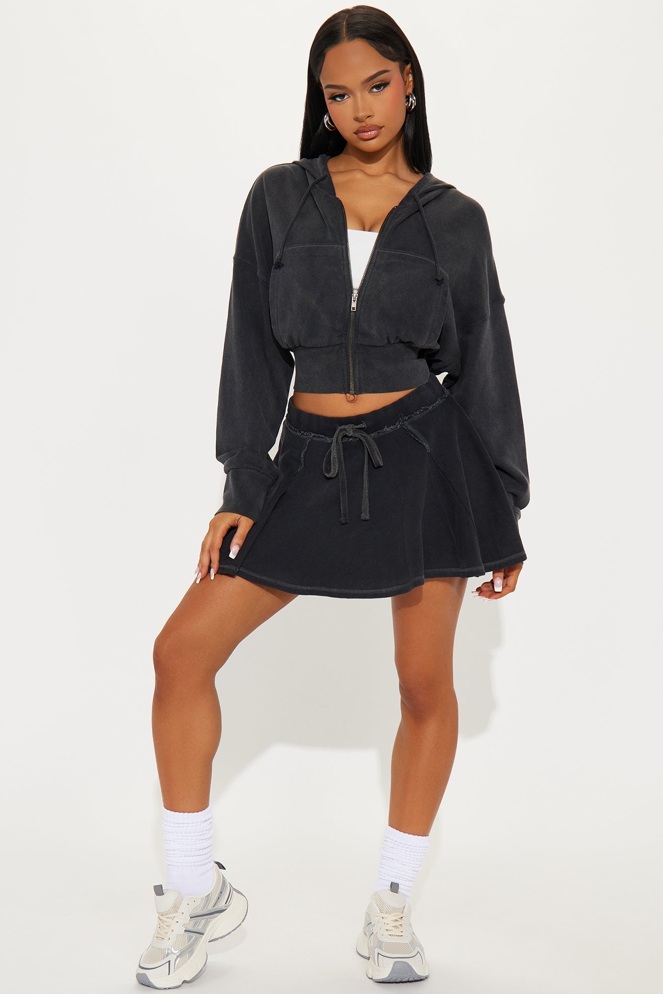 The Washed Skort - Black