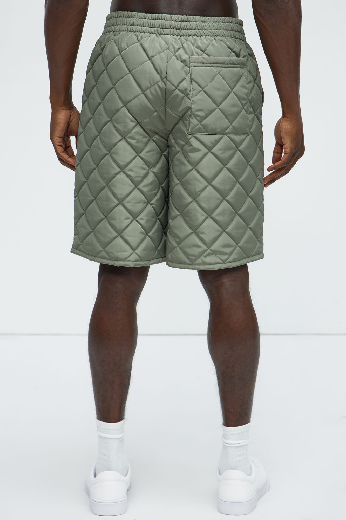 Deebo Quilted Shorts - Olive